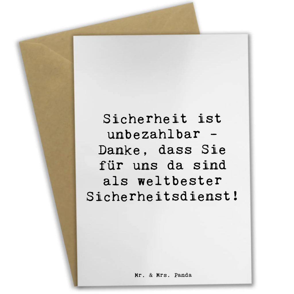 Grußkarte Spruch Weltbester Sicherheitsdienst Grußkarte, Klappkarte, Einladungskarte, Glückwunschkarte, Hochzeitskarte, Geburtstagskarte, Karte, Ansichtskarten