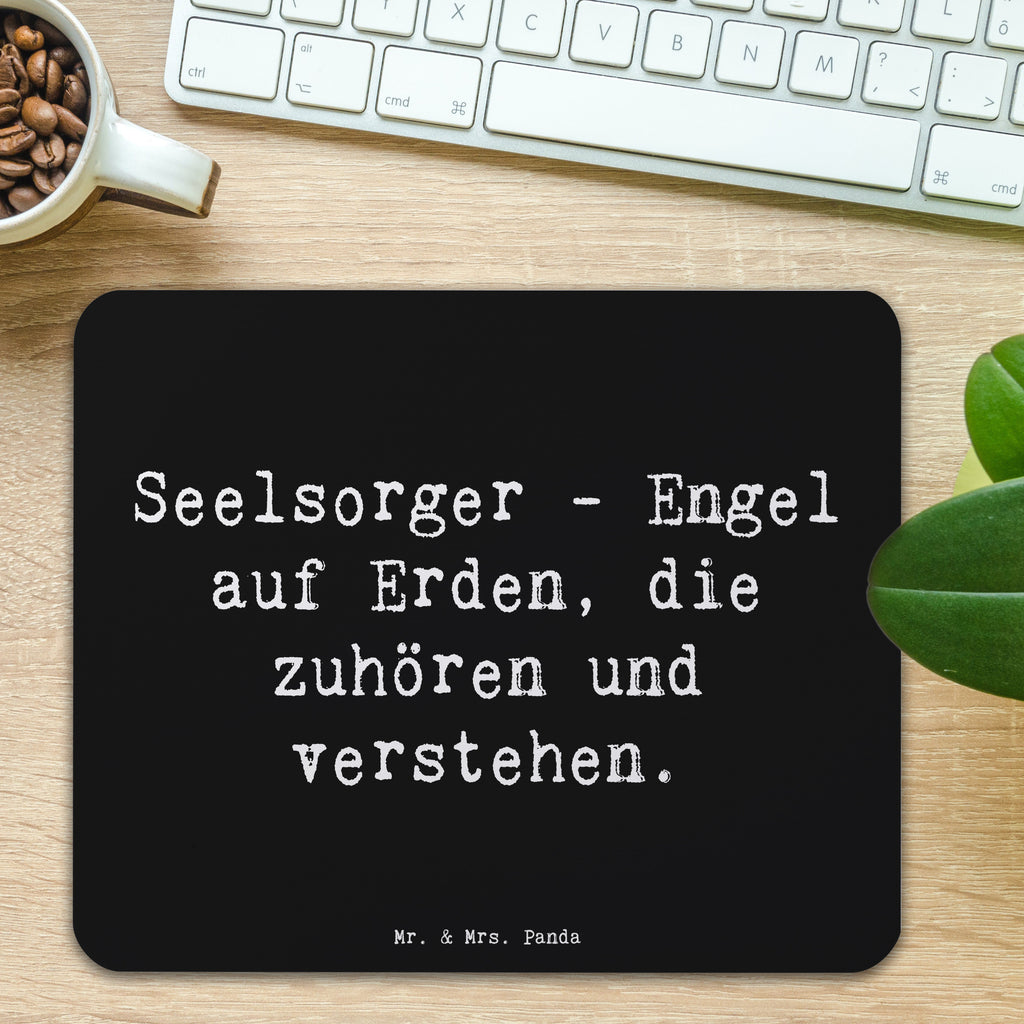 Mauspad Spruch Seelsorger Engel Mousepad, Computer zubehör, Büroausstattung, PC Zubehör, Arbeitszimmer, Mauspad, Einzigartiges Mauspad, Designer Mauspad, Mausunterlage, Mauspad Büro