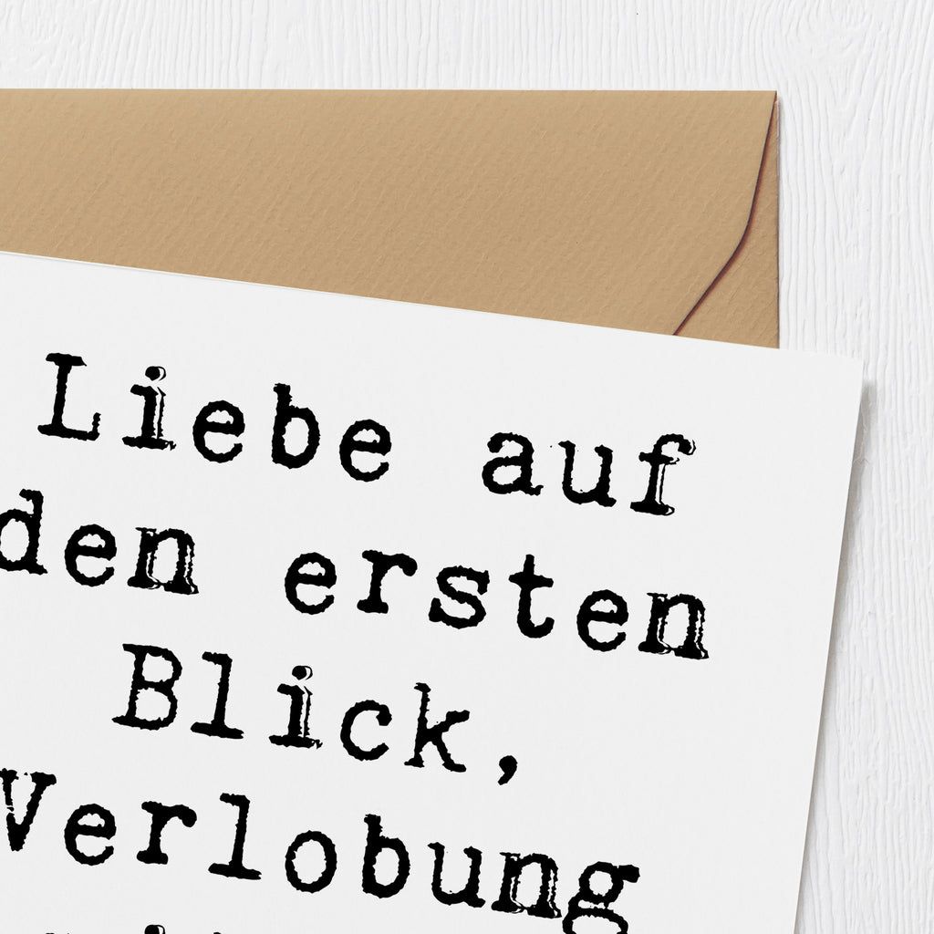 Deluxe Karte Liebe auf den ersten Blick, Verlobung mit dem zweiten! Karte, Grußkarte, Klappkarte, Einladungskarte, Glückwunschkarte, Hochzeitskarte, Geburtstagskarte, Hochwertige Grußkarte, Hochwertige Klappkarte, Hochzeit, Hochzeitsgeschenk, Ehe, Hochzeitsfeier, Trauung, Trauungsgeschenk, Verlobungsfeier, Verlobungsgeschenk, Hochzeitsgeschenkideen, Hochzeitsgeschenke für Brautpaar