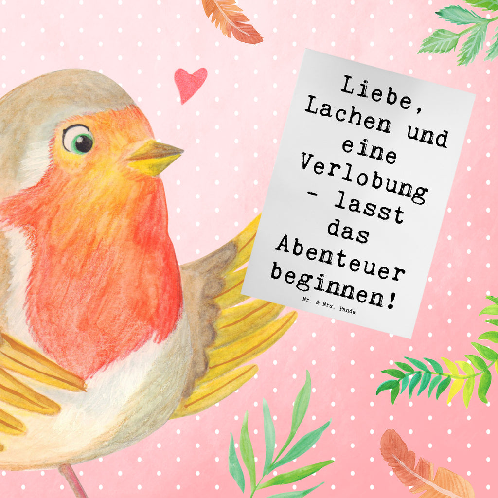 Grußkarte Liebe, Lachen und eine Verlobung - lasst das Abenteuer beginnen! Grußkarte, Klappkarte, Einladungskarte, Glückwunschkarte, Hochzeitskarte, Geburtstagskarte, Karte, Ansichtskarten, Hochzeit, Hochzeitsgeschenk, Ehe, Hochzeitsfeier, Trauung, Trauungsgeschenk, Verlobungsfeier, Verlobungsgeschenk, Hochzeitsgeschenkideen, Hochzeitsgeschenke für Brautpaar