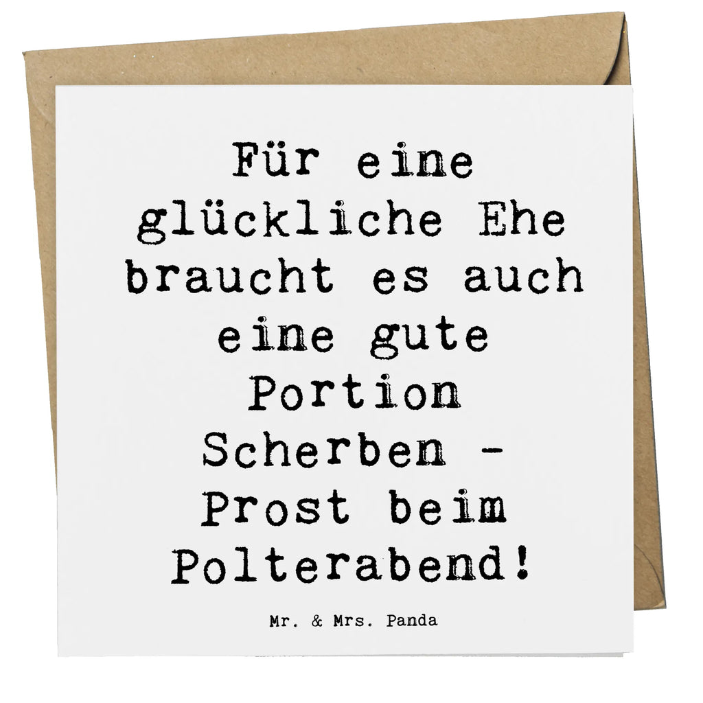 Deluxe Karte Für eine glückliche Ehe braucht es auch eine gute Portion Scherben - Prost beim Polterabend! Karte, Grußkarte, Klappkarte, Einladungskarte, Glückwunschkarte, Hochzeitskarte, Geburtstagskarte, Hochwertige Grußkarte, Hochwertige Klappkarte, Hochzeit, Hochzeitsgeschenk, Ehe, Hochzeitsfeier, Trauung, Trauungsgeschenk, Verlobungsfeier, Verlobungsgeschenk, Hochzeitsgeschenkideen, Hochzeitsgeschenke für Brautpaar