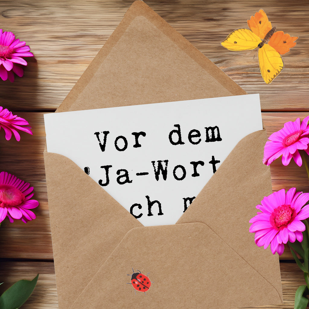 Deluxe Karte Vor dem 'Ja-Wort' noch mal richtig scheppern! Karte, Grußkarte, Klappkarte, Einladungskarte, Glückwunschkarte, Hochzeitskarte, Geburtstagskarte, Hochwertige Grußkarte, Hochwertige Klappkarte, Hochzeit, Hochzeitsgeschenk, Ehe, Hochzeitsfeier, Trauung, Trauungsgeschenk, Verlobungsfeier, Verlobungsgeschenk, Hochzeitsgeschenkideen, Hochzeitsgeschenke für Brautpaar