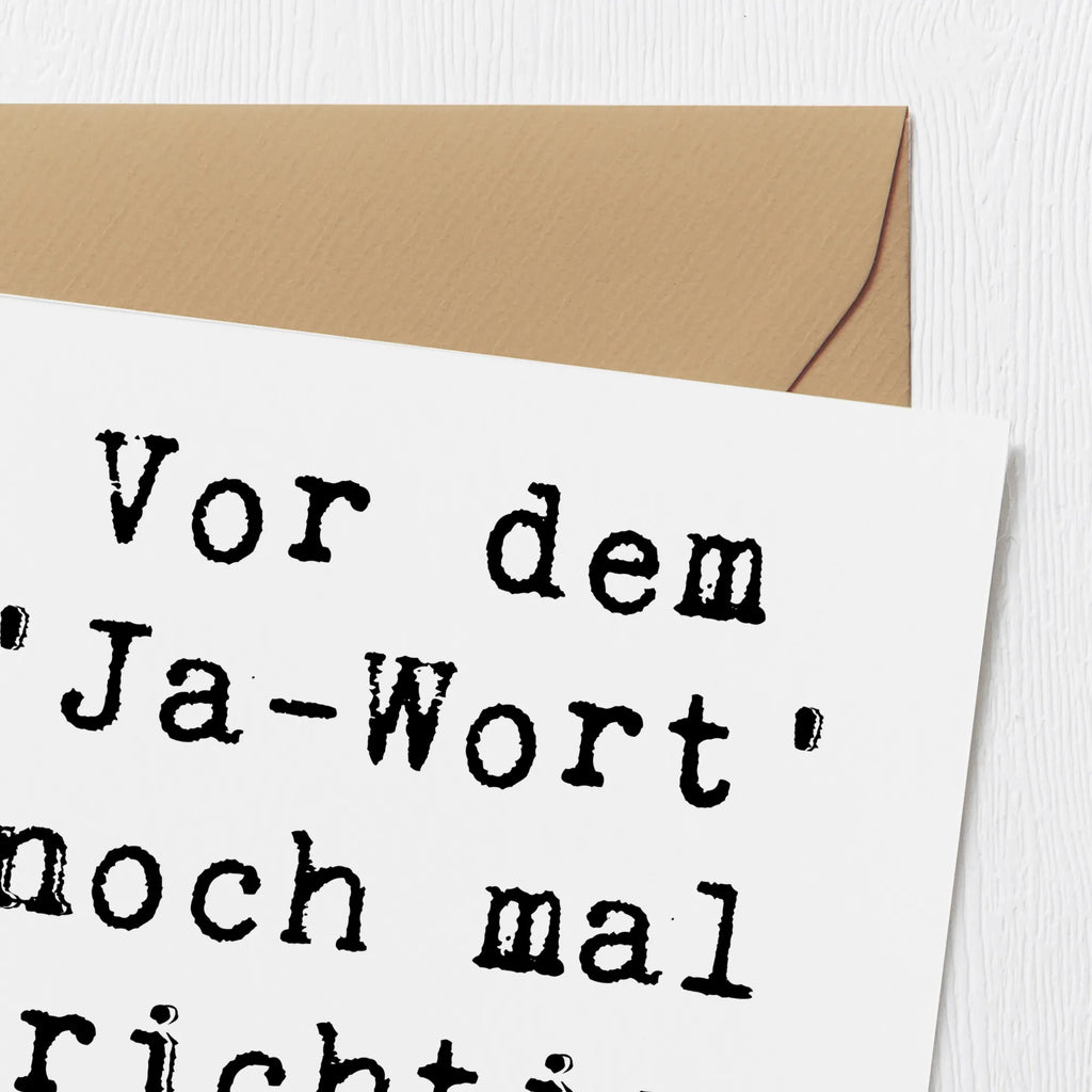 Deluxe Karte Vor dem 'Ja-Wort' noch mal richtig scheppern! Karte, Grußkarte, Klappkarte, Einladungskarte, Glückwunschkarte, Hochzeitskarte, Geburtstagskarte, Hochwertige Grußkarte, Hochwertige Klappkarte, Hochzeit, Hochzeitsgeschenk, Ehe, Hochzeitsfeier, Trauung, Trauungsgeschenk, Verlobungsfeier, Verlobungsgeschenk, Hochzeitsgeschenkideen, Hochzeitsgeschenke für Brautpaar