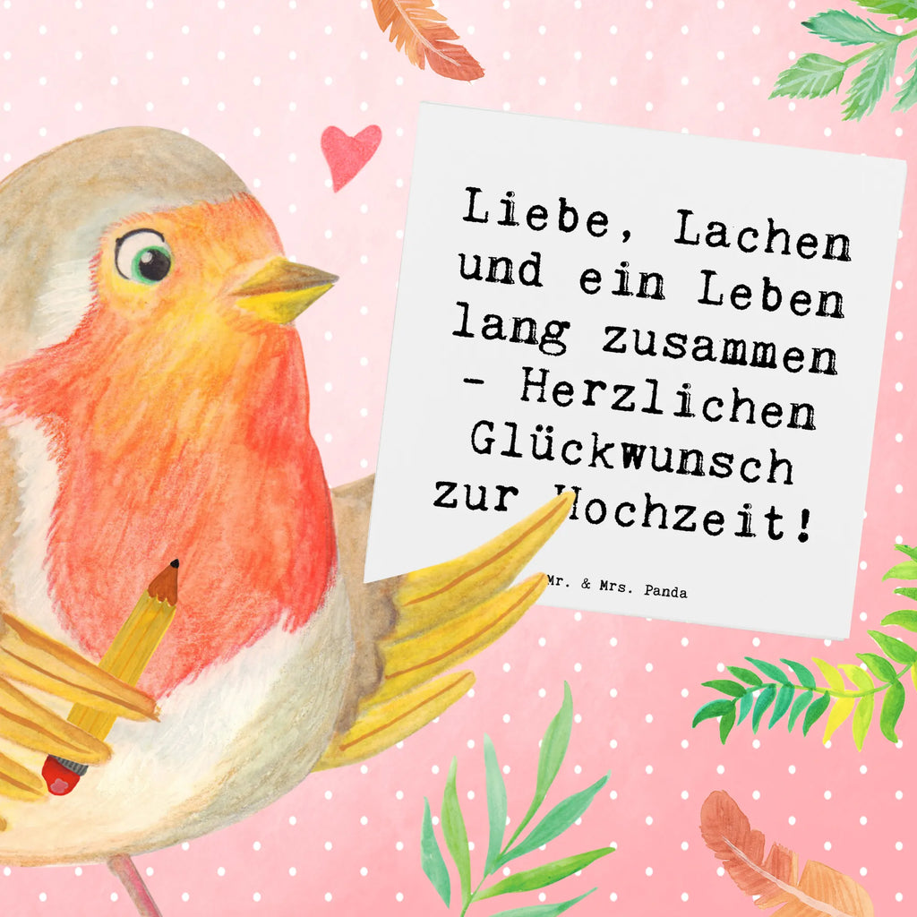 Deluxe Karte Liebe, Lachen und ein Leben lang zusammen - Herzlichen Glückwunsch zur Hochzeit! Karte, Grußkarte, Klappkarte, Einladungskarte, Glückwunschkarte, Hochzeitskarte, Geburtstagskarte, Hochwertige Grußkarte, Hochwertige Klappkarte, Hochzeit, Hochzeitsgeschenk, Ehe, Hochzeitsfeier, Trauung, Trauungsgeschenk, Verlobungsfeier, Verlobungsgeschenk, Hochzeitsgeschenkideen, Hochzeitsgeschenke für Brautpaar