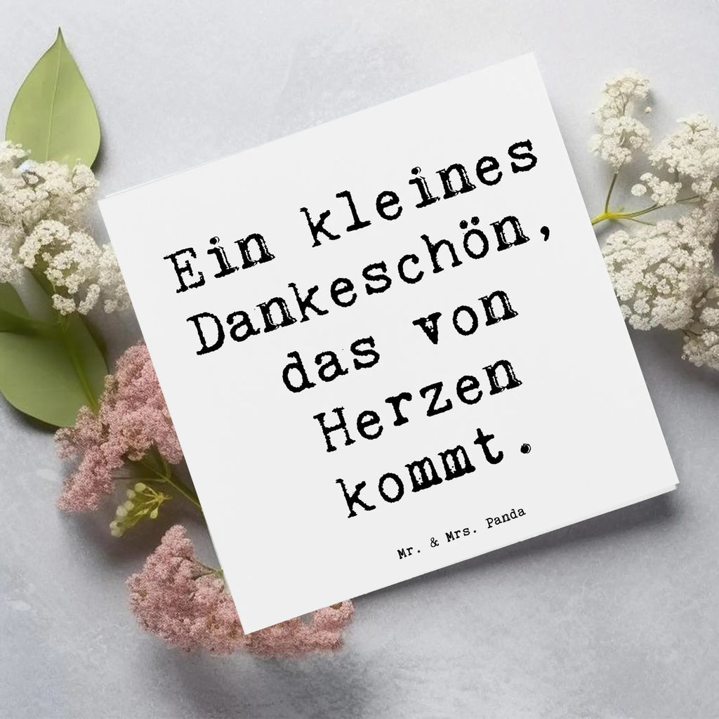 Deluxe Karte Ein kleines Dankeschön, das von Herzen kommt. Karte, Grußkarte, Klappkarte, Einladungskarte, Glückwunschkarte, Hochzeitskarte, Geburtstagskarte, Hochwertige Grußkarte, Hochwertige Klappkarte, Hochzeit, Hochzeitsgeschenk, Ehe, Hochzeitsfeier, Trauung, Trauungsgeschenk, Verlobungsfeier, Verlobungsgeschenk, Hochzeitsgeschenkideen, Hochzeitsgeschenke für Brautpaar