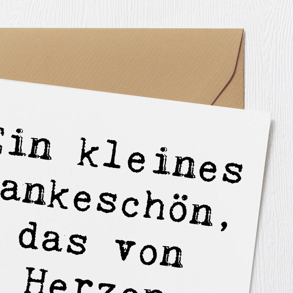 Deluxe Karte Ein kleines Dankeschön, das von Herzen kommt. Karte, Grußkarte, Klappkarte, Einladungskarte, Glückwunschkarte, Hochzeitskarte, Geburtstagskarte, Hochwertige Grußkarte, Hochwertige Klappkarte, Hochzeit, Hochzeitsgeschenk, Ehe, Hochzeitsfeier, Trauung, Trauungsgeschenk, Verlobungsfeier, Verlobungsgeschenk, Hochzeitsgeschenkideen, Hochzeitsgeschenke für Brautpaar