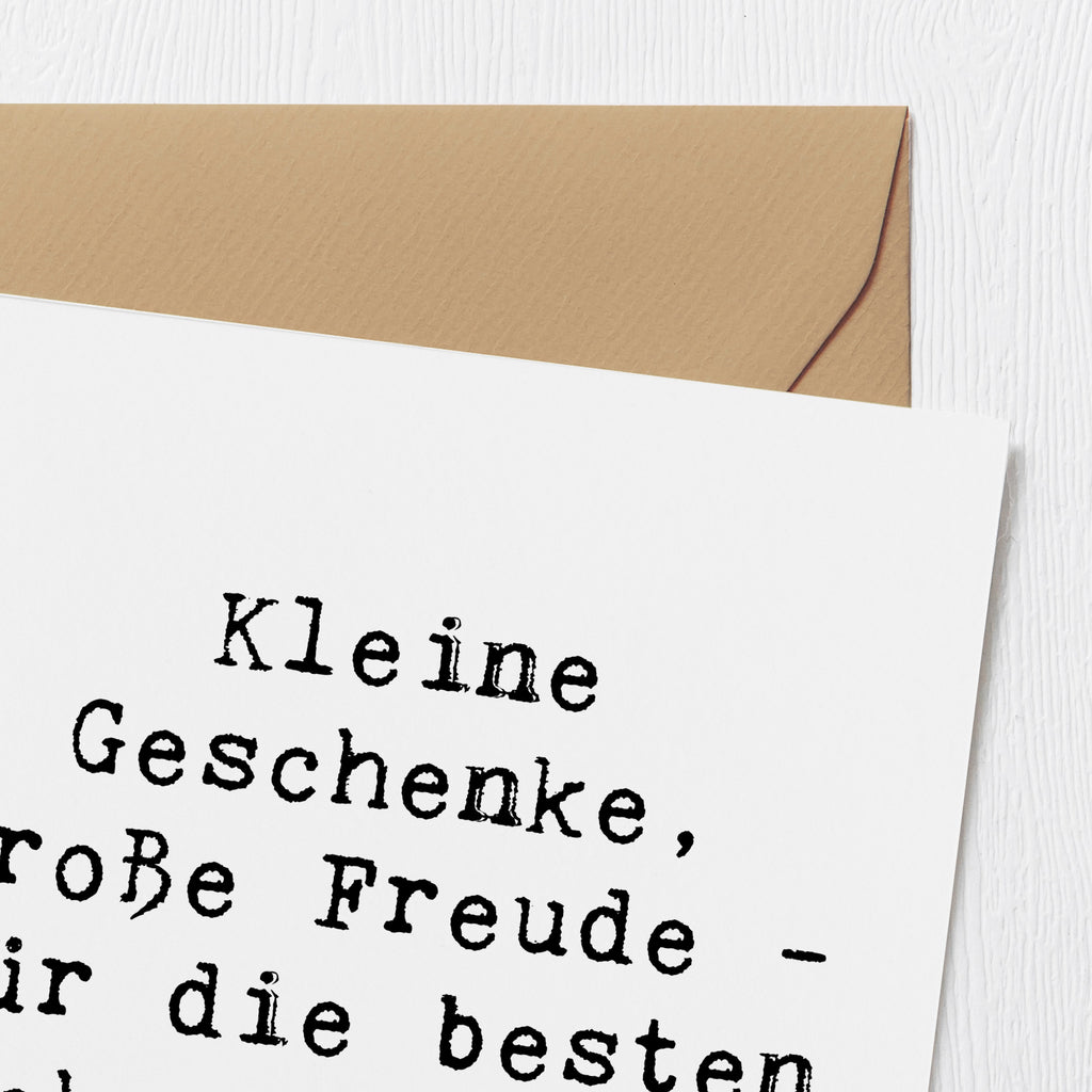 Deluxe Karte Kleine Geschenke, große Freude - für die besten Hochzeitsgäste! Karte, Grußkarte, Klappkarte, Einladungskarte, Glückwunschkarte, Hochzeitskarte, Geburtstagskarte, Hochwertige Grußkarte, Hochwertige Klappkarte, Hochzeit, Hochzeitsgeschenk, Ehe, Hochzeitsfeier, Trauung, Trauungsgeschenk, Verlobungsfeier, Verlobungsgeschenk, Hochzeitsgeschenkideen, Hochzeitsgeschenke für Brautpaar