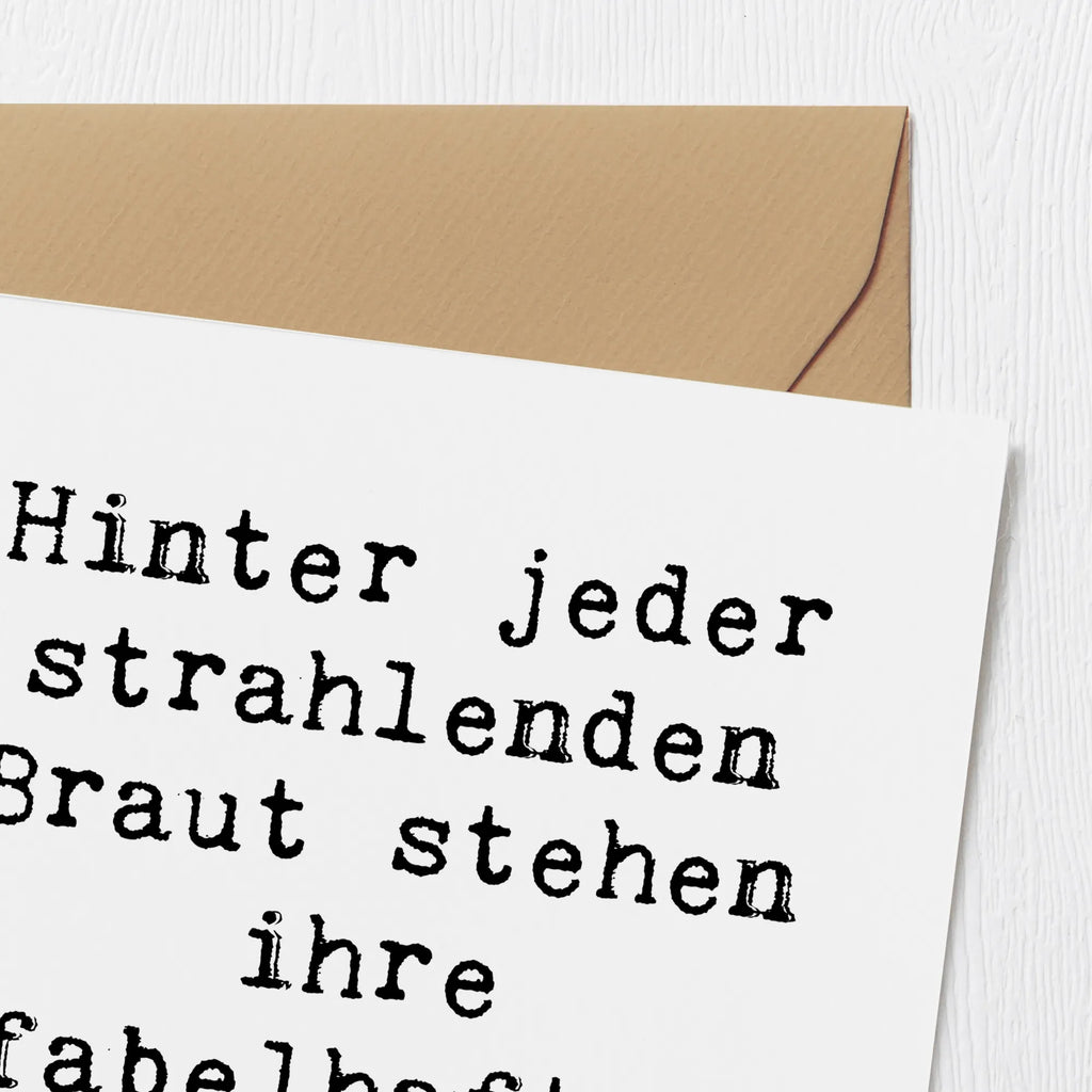 Deluxe Karte Hinter jeder strahlenden Braut stehen ihre fabelhaften Brautjungfern. Karte, Grußkarte, Klappkarte, Einladungskarte, Glückwunschkarte, Hochzeitskarte, Geburtstagskarte, Hochwertige Grußkarte, Hochwertige Klappkarte, Hochzeit, Hochzeitsgeschenk, Ehe, Hochzeitsfeier, Trauung, Trauungsgeschenk, Verlobungsfeier, Verlobungsgeschenk, Hochzeitsgeschenkideen, Hochzeitsgeschenke für Brautpaar