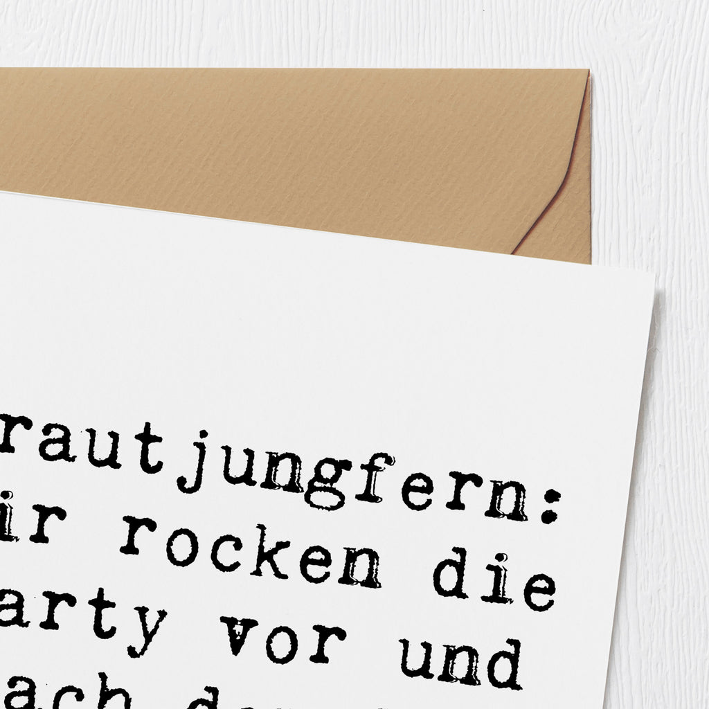 Deluxe Karte Brautjungfern: Wir rocken die Party vor und nach dem Ja! Karte, Grußkarte, Klappkarte, Einladungskarte, Glückwunschkarte, Hochzeitskarte, Geburtstagskarte, Hochwertige Grußkarte, Hochwertige Klappkarte, Hochzeit, Hochzeitsgeschenk, Ehe, Hochzeitsfeier, Trauung, Trauungsgeschenk, Verlobungsfeier, Verlobungsgeschenk, Hochzeitsgeschenkideen, Hochzeitsgeschenke für Brautpaar