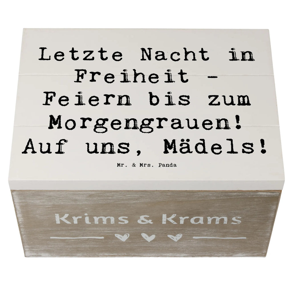 Holzkiste Spruch Junggesellinnenabschied Feiern Holzkiste, Kiste, Schatzkiste, Truhe, Schatulle, XXL, Erinnerungsbox, Erinnerungskiste, Dekokiste, Aufbewahrungsbox, Geschenkbox, Geschenkdose, Hochzeit, Hochzeitsgeschenk, Ehe, Hochzeitsfeier, Trauung, Trauungsgeschenk, Hochzeitskarte, Verlobungsfeier, Verlobungsgeschenk, Hochzeitsgeschenkideen, Hochzeitsgeschenke für Brautpaar