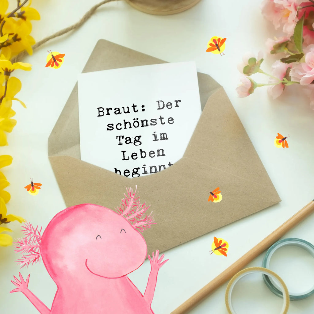 Grußkarte Spruch Braut Tag Grußkarte, Klappkarte, Einladungskarte, Glückwunschkarte, Hochzeitskarte, Geburtstagskarte, Karte, Ansichtskarten, Hochzeit, Hochzeitsgeschenk, Ehe, Hochzeitsfeier, Trauung, Trauungsgeschenk, Verlobungsfeier, Verlobungsgeschenk, Hochzeitsgeschenkideen, Hochzeitsgeschenke für Brautpaar