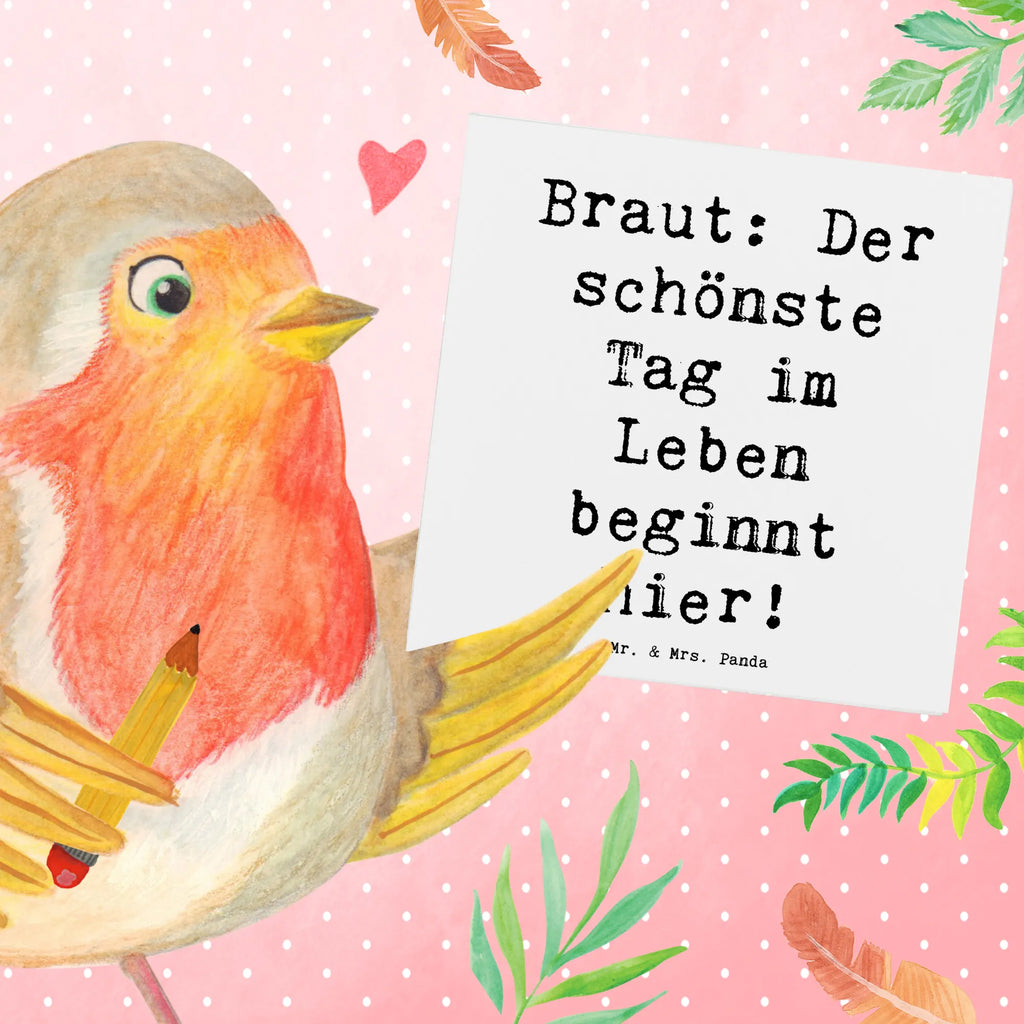 Deluxe Karte Spruch Braut Tag Karte, Grußkarte, Klappkarte, Einladungskarte, Glückwunschkarte, Hochzeitskarte, Geburtstagskarte, Hochwertige Grußkarte, Hochwertige Klappkarte, Hochzeit, Hochzeitsgeschenk, Ehe, Hochzeitsfeier, Trauung, Trauungsgeschenk, Verlobungsfeier, Verlobungsgeschenk, Hochzeitsgeschenkideen, Hochzeitsgeschenke für Brautpaar