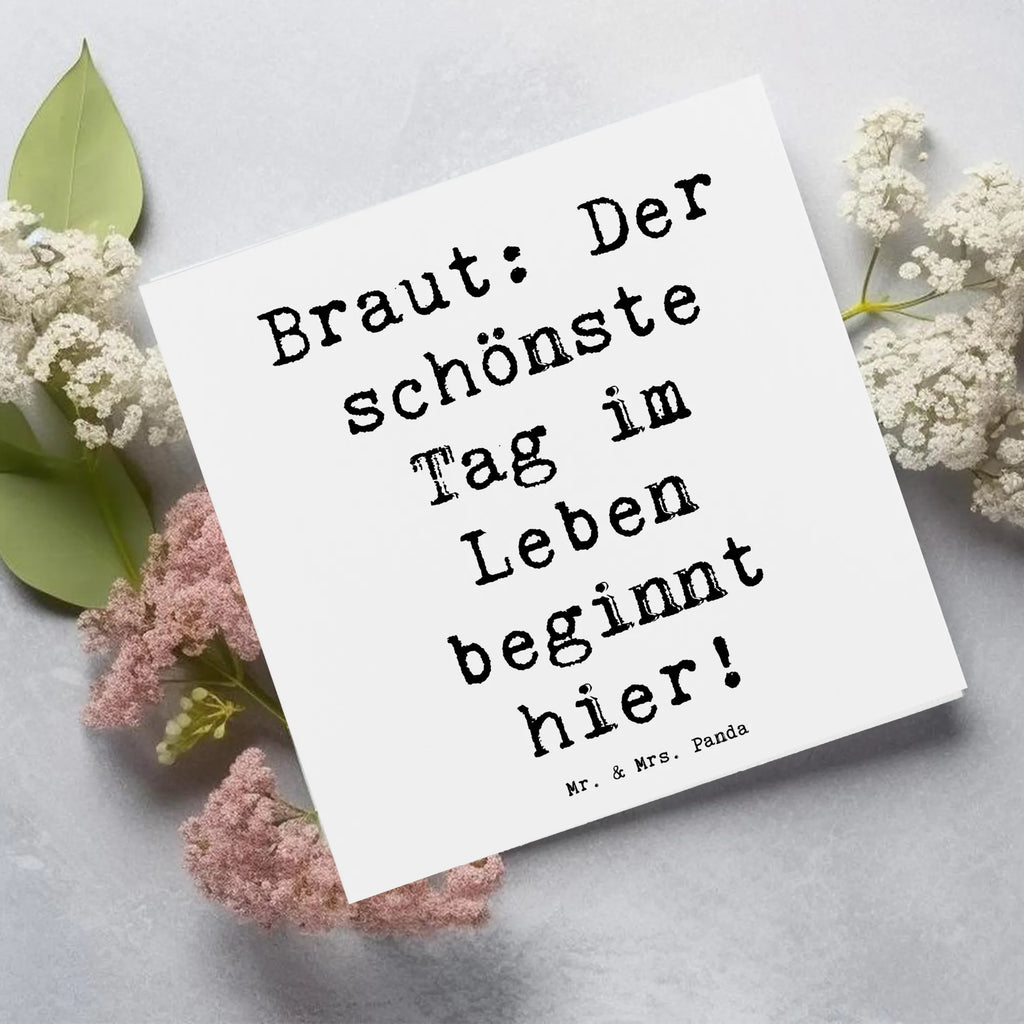 Deluxe Karte Spruch Braut Tag Karte, Grußkarte, Klappkarte, Einladungskarte, Glückwunschkarte, Hochzeitskarte, Geburtstagskarte, Hochwertige Grußkarte, Hochwertige Klappkarte, Hochzeit, Hochzeitsgeschenk, Ehe, Hochzeitsfeier, Trauung, Trauungsgeschenk, Verlobungsfeier, Verlobungsgeschenk, Hochzeitsgeschenkideen, Hochzeitsgeschenke für Brautpaar