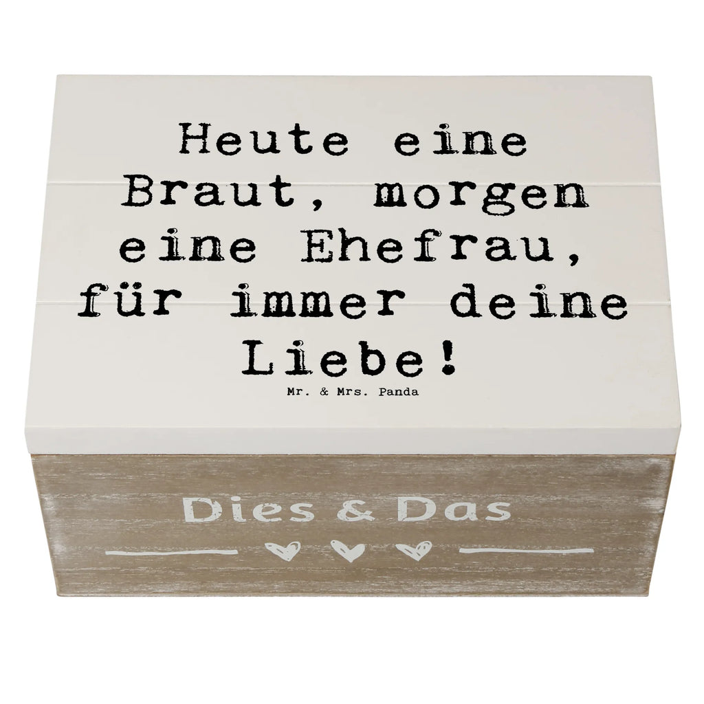 Holzkiste Heute eine Braut, morgen eine Ehefrau, für immer deine Liebe! Holzkiste, Kiste, Schatzkiste, Truhe, Schatulle, XXL, Erinnerungsbox, Erinnerungskiste, Dekokiste, Aufbewahrungsbox, Geschenkbox, Geschenkdose, Hochzeit, Hochzeitsgeschenk, Ehe, Hochzeitsfeier, Trauung, Trauungsgeschenk, Hochzeitskarte, Verlobungsfeier, Verlobungsgeschenk, Hochzeitsgeschenkideen, Hochzeitsgeschenke für Brautpaar