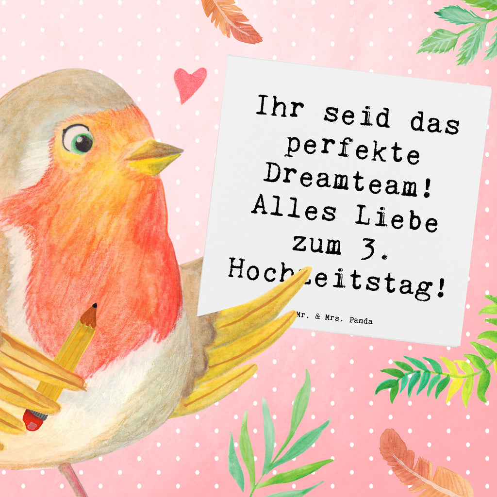 Deluxe Karte Spruch 3. Hochzeitstag Lederhochzeit Dreamteam Karte, Grußkarte, Klappkarte, Einladungskarte, Glückwunschkarte, Hochzeitskarte, Geburtstagskarte, Hochwertige Grußkarte, Hochwertige Klappkarte, Hochzeit, Hochzeitsgeschenk, Ehe, Hochzeitsfeier, Trauung, Trauungsgeschenk, Verlobungsfeier, Verlobungsgeschenk, Hochzeitsgeschenkideen, Hochzeitsgeschenke für Brautpaar