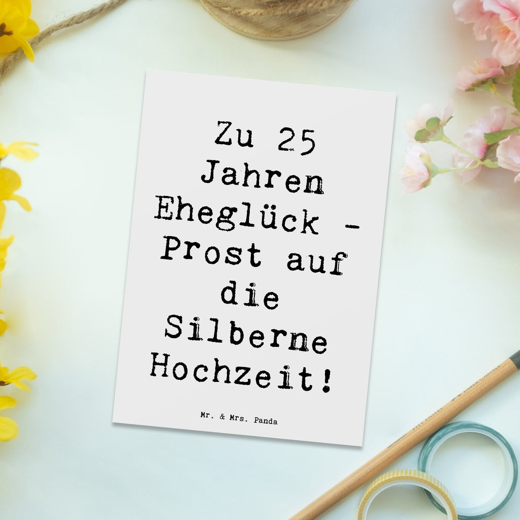 Postkarte Spruch 25. Hochzeitstag Silberne Hochzeit Postkarte, Karte, Geschenkkarte, Grußkarte, Einladung, Ansichtskarte, Geburtstagskarte, Einladungskarte, Dankeskarte, Ansichtskarten, Einladung Geburtstag, Einladungskarten Geburtstag, Hochzeit, Hochzeitsgeschenk, Ehe, Hochzeitsfeier, Trauung, Trauungsgeschenk, Hochzeitskarte, Verlobungsfeier, Verlobungsgeschenk, Hochzeitsgeschenkideen, Hochzeitsgeschenke für Brautpaar