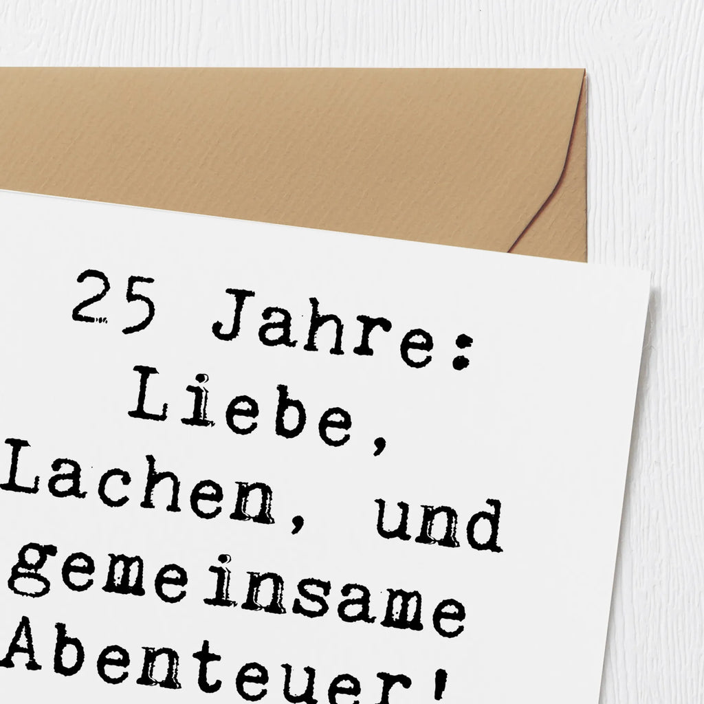 Deluxe Karte Spruch 25. Hochzeitstag Silberne Hochzeit Karte, Grußkarte, Klappkarte, Einladungskarte, Glückwunschkarte, Hochzeitskarte, Geburtstagskarte, Hochwertige Grußkarte, Hochwertige Klappkarte, Hochzeit, Hochzeitsgeschenk, Ehe, Hochzeitsfeier, Trauung, Trauungsgeschenk, Verlobungsfeier, Verlobungsgeschenk, Hochzeitsgeschenkideen, Hochzeitsgeschenke für Brautpaar