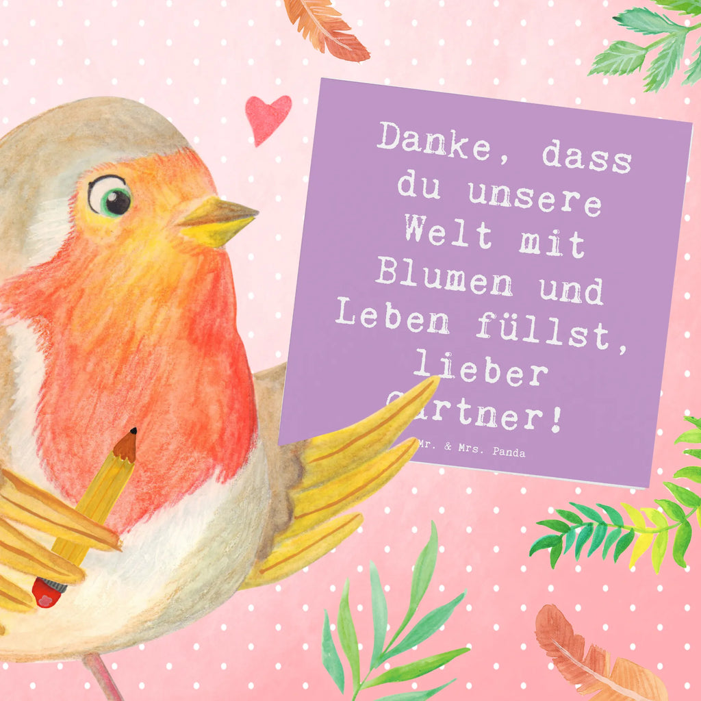 Deluxe Karte Spruch Gärtner Dankeschön Karte, Grußkarte, Klappkarte, Einladungskarte, Glückwunschkarte, Hochzeitskarte, Geburtstagskarte, Hochwertige Grußkarte, Hochwertige Klappkarte