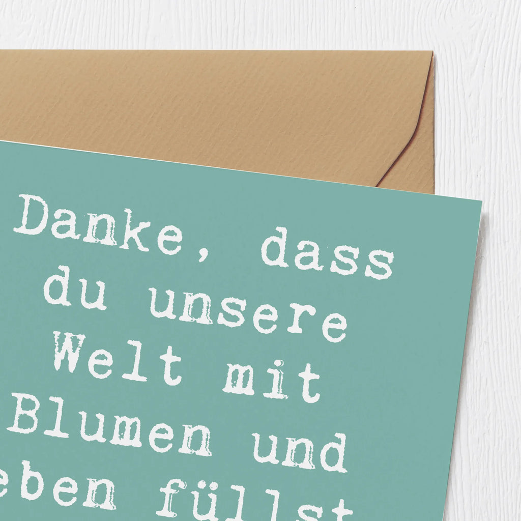 Deluxe Karte Spruch Gärtner Dankeschön Karte, Grußkarte, Klappkarte, Einladungskarte, Glückwunschkarte, Hochzeitskarte, Geburtstagskarte, Hochwertige Grußkarte, Hochwertige Klappkarte