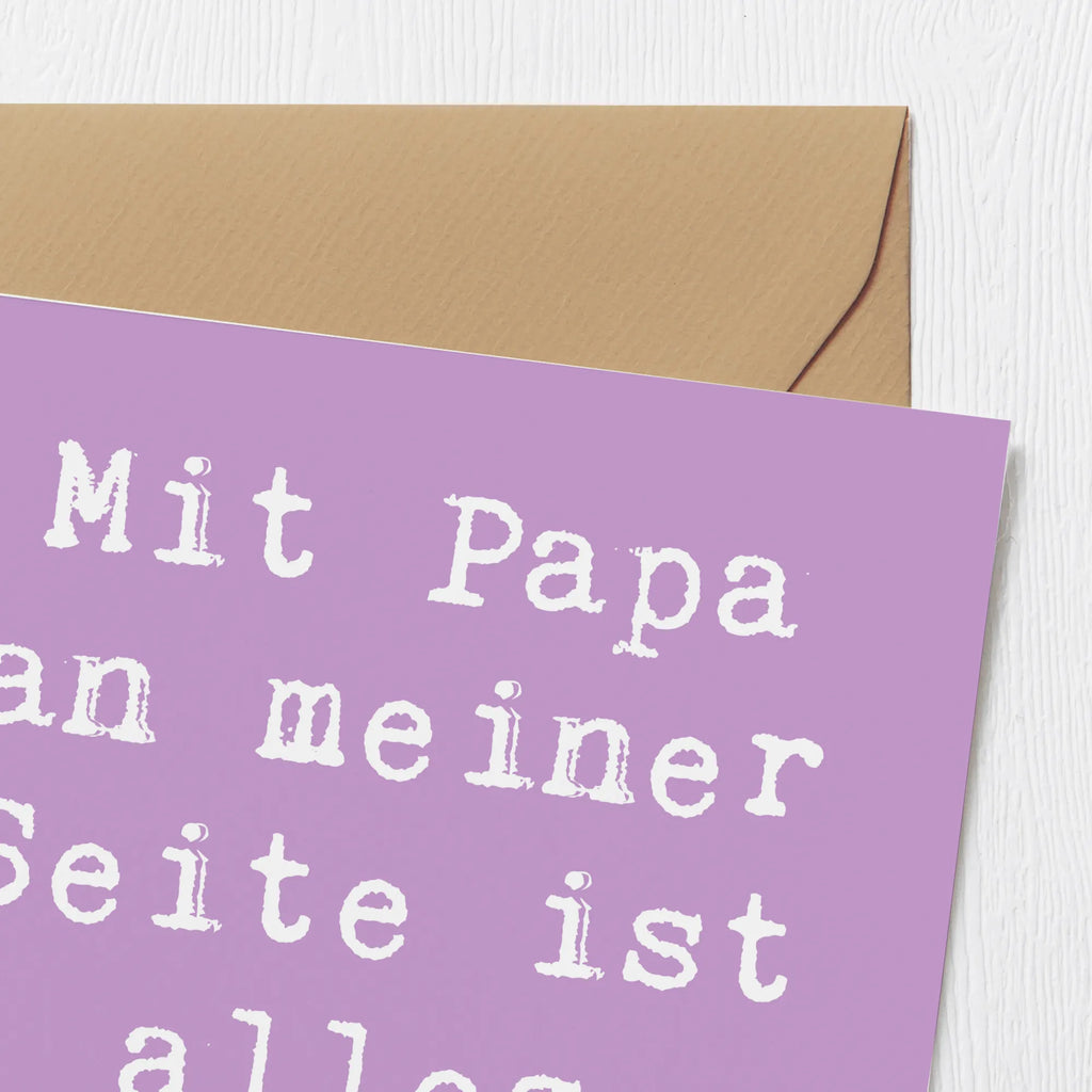 Deluxe Karte Spruch Papa Möglichmacher Karte, Grußkarte, Klappkarte, Einladungskarte, Glückwunschkarte, Hochzeitskarte, Geburtstagskarte, Hochwertige Grußkarte, Hochwertige Klappkarte