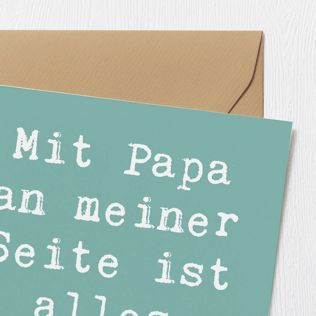 Deluxe Karte Spruch Papa Möglichmacher Karte, Grußkarte, Klappkarte, Einladungskarte, Glückwunschkarte, Hochzeitskarte, Geburtstagskarte, Hochwertige Grußkarte, Hochwertige Klappkarte