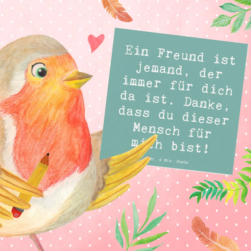 Deluxe Karte Spruch Freund fürs Leben Karte, Grußkarte, Klappkarte, Einladungskarte, Glückwunschkarte, Hochzeitskarte, Geburtstagskarte, Hochwertige Grußkarte, Hochwertige Klappkarte