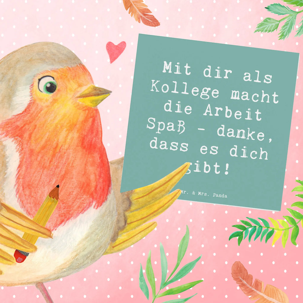 Deluxe Karte Spruch Kollege Freude Karte, Grußkarte, Klappkarte, Einladungskarte, Glückwunschkarte, Hochzeitskarte, Geburtstagskarte, Hochwertige Grußkarte, Hochwertige Klappkarte