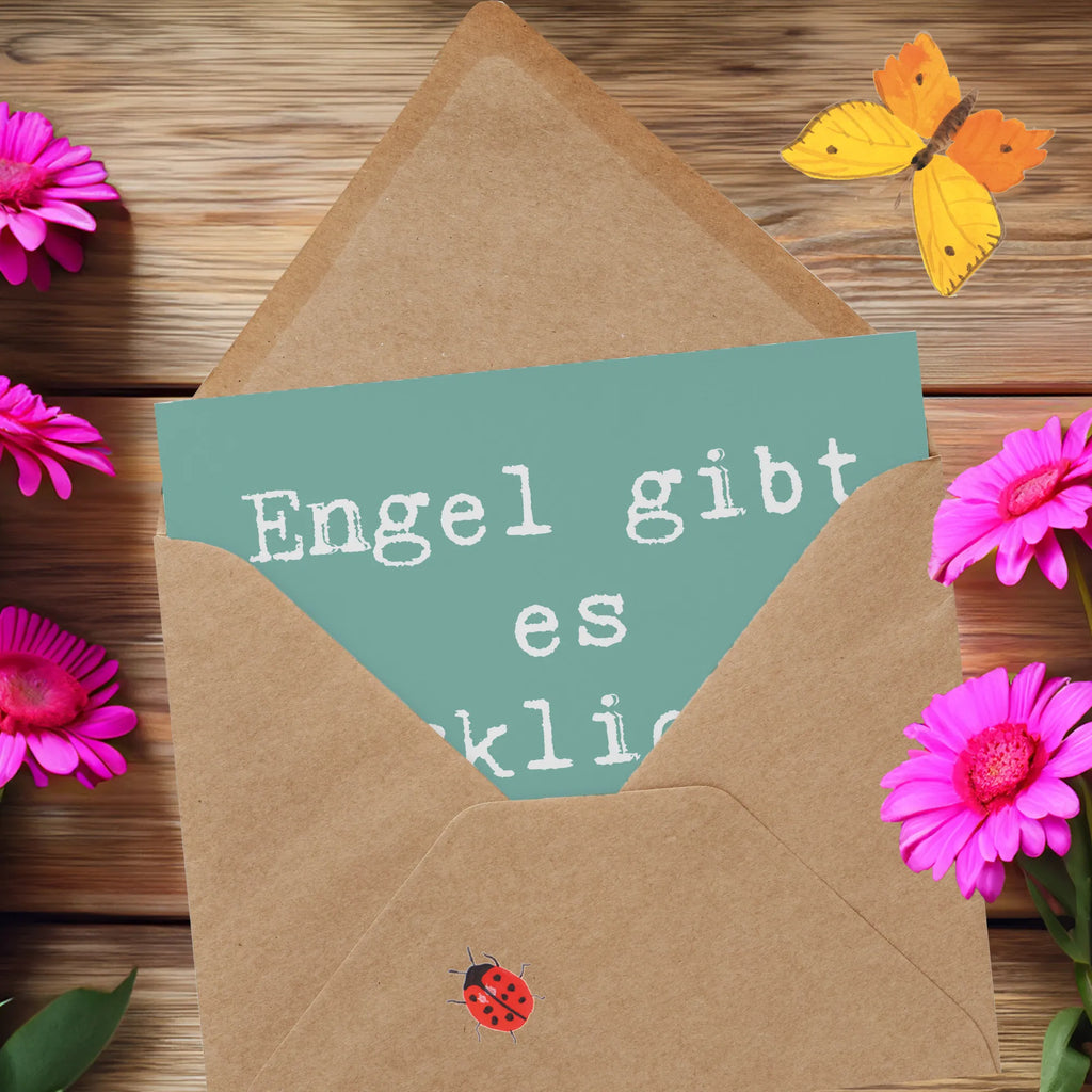 Deluxe Karte Spruch Hebamme Engel Karte, Grußkarte, Klappkarte, Einladungskarte, Glückwunschkarte, Hochzeitskarte, Geburtstagskarte, Hochwertige Grußkarte, Hochwertige Klappkarte