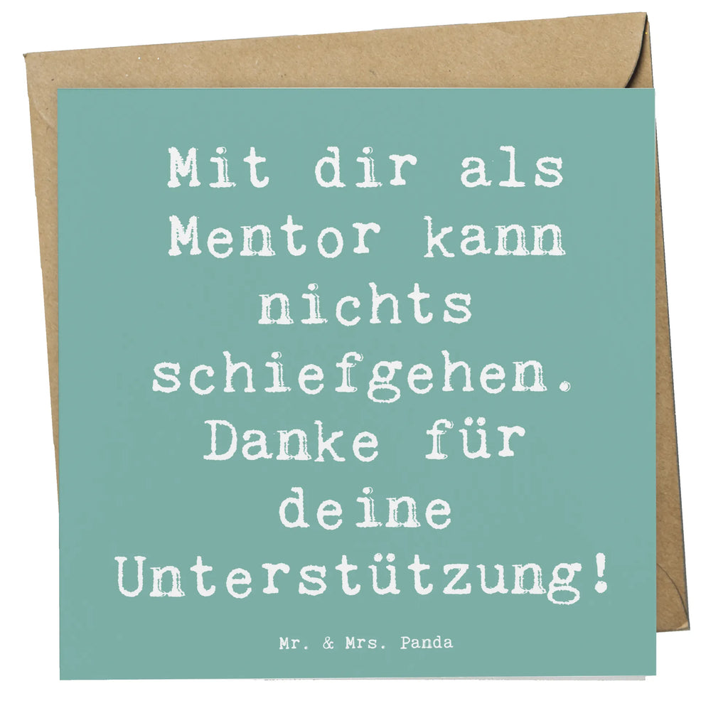 Deluxe Karte Spruch Beste Mentor Karte, Grußkarte, Klappkarte, Einladungskarte, Glückwunschkarte, Hochzeitskarte, Geburtstagskarte, Hochwertige Grußkarte, Hochwertige Klappkarte