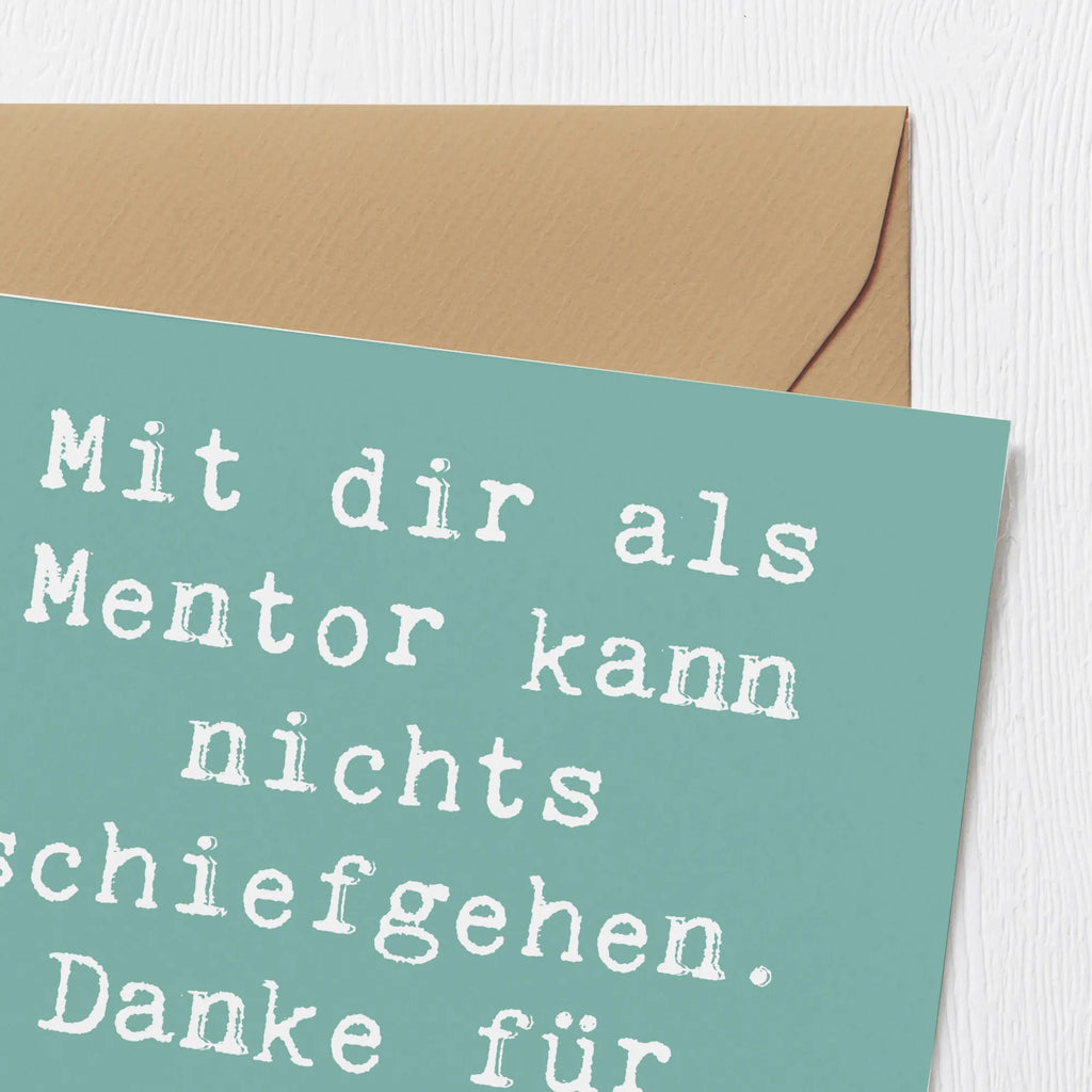 Deluxe Karte Spruch Beste Mentor Karte, Grußkarte, Klappkarte, Einladungskarte, Glückwunschkarte, Hochzeitskarte, Geburtstagskarte, Hochwertige Grußkarte, Hochwertige Klappkarte