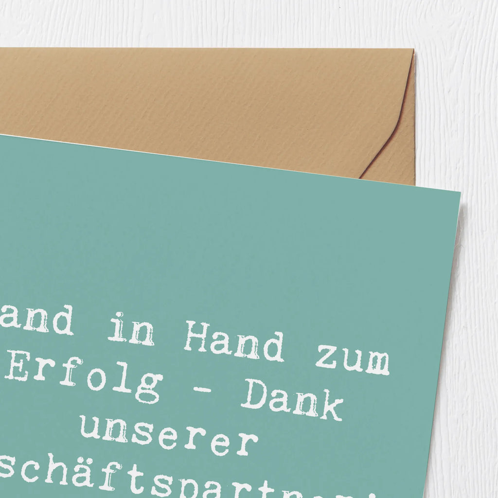 Deluxe Karte Spruch Erfolg Geschäftspartner Karte, Grußkarte, Klappkarte, Einladungskarte, Glückwunschkarte, Hochzeitskarte, Geburtstagskarte, Hochwertige Grußkarte, Hochwertige Klappkarte