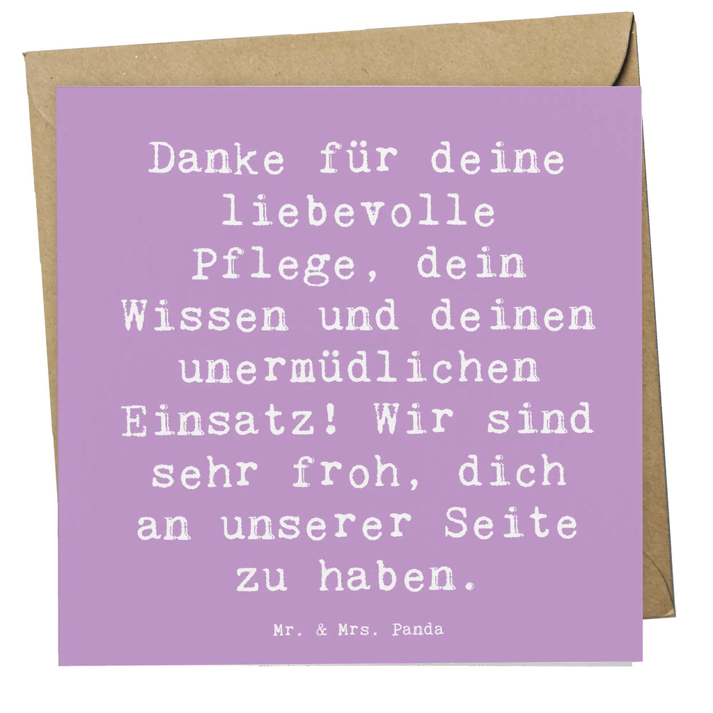 Deluxe Karte Spruch Dankbare Pflegekraft Karte, Grußkarte, Klappkarte, Einladungskarte, Glückwunschkarte, Hochzeitskarte, Geburtstagskarte, Hochwertige Grußkarte, Hochwertige Klappkarte