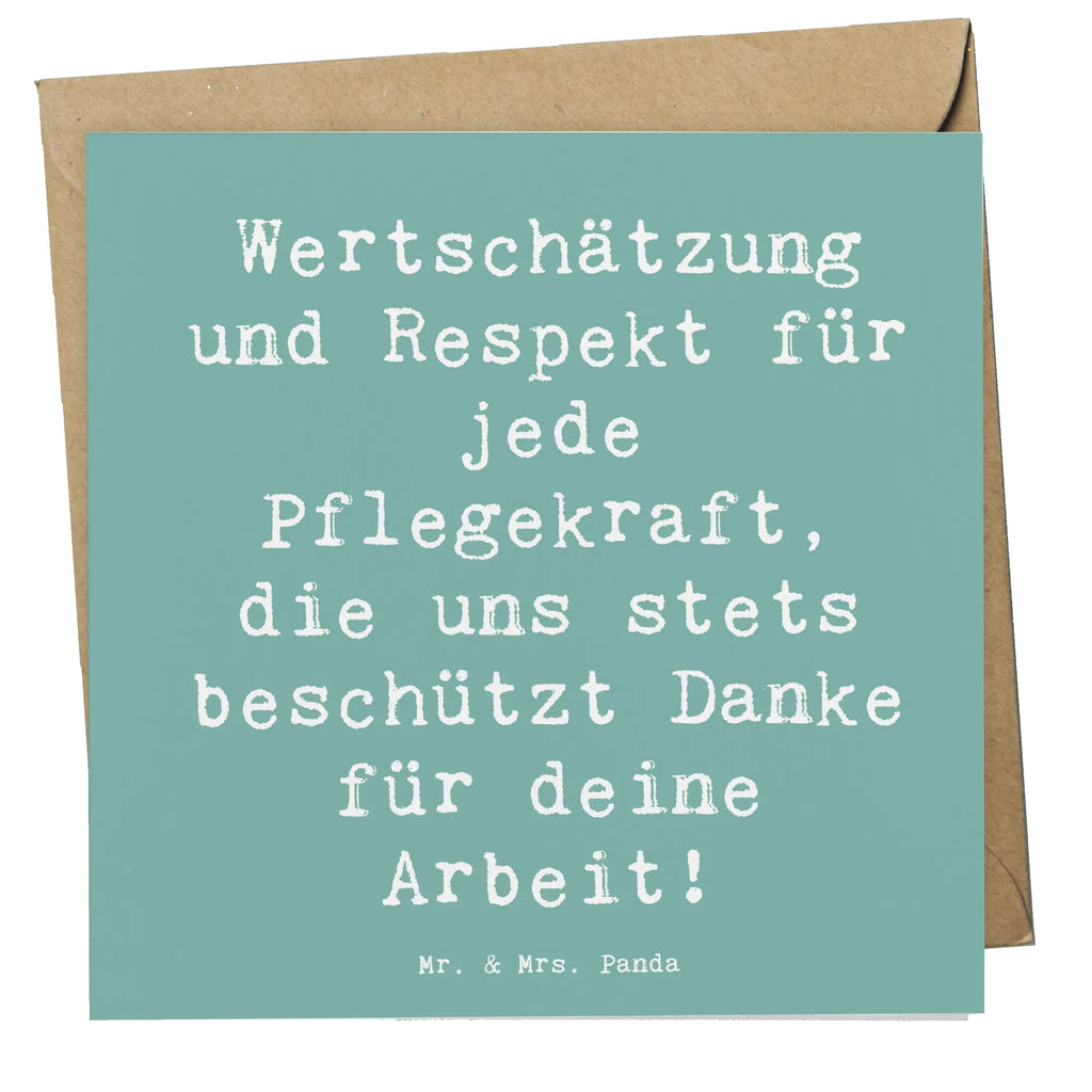 Deluxe Karte Spruch Pflegekraft Wertschätzung Karte, Grußkarte, Klappkarte, Einladungskarte, Glückwunschkarte, Hochzeitskarte, Geburtstagskarte, Hochwertige Grußkarte, Hochwertige Klappkarte