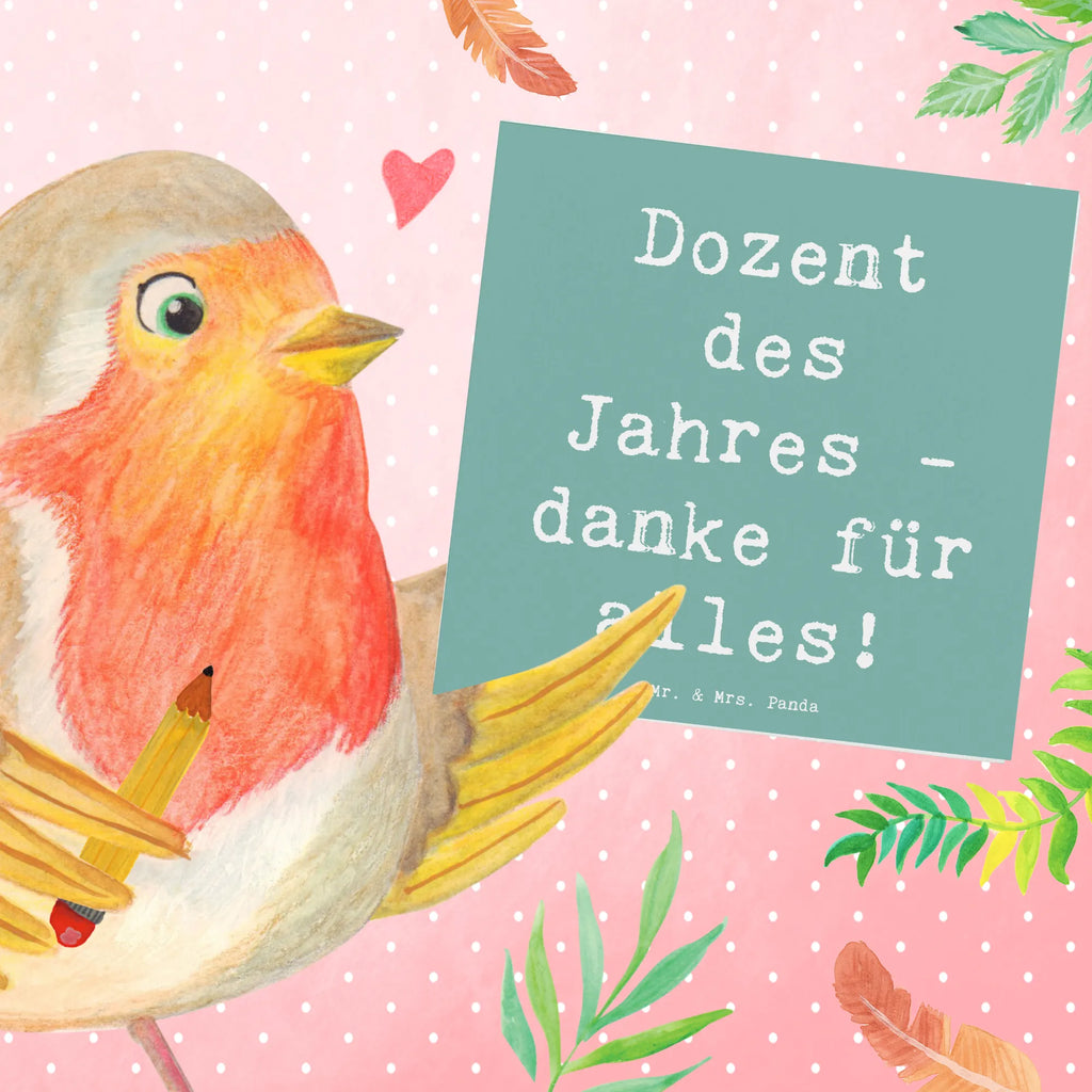 Deluxe Karte Dozent des Jahres - danke für alles! Karte, Grußkarte, Klappkarte, Einladungskarte, Glückwunschkarte, Hochzeitskarte, Geburtstagskarte, Hochwertige Grußkarte, Hochwertige Klappkarte