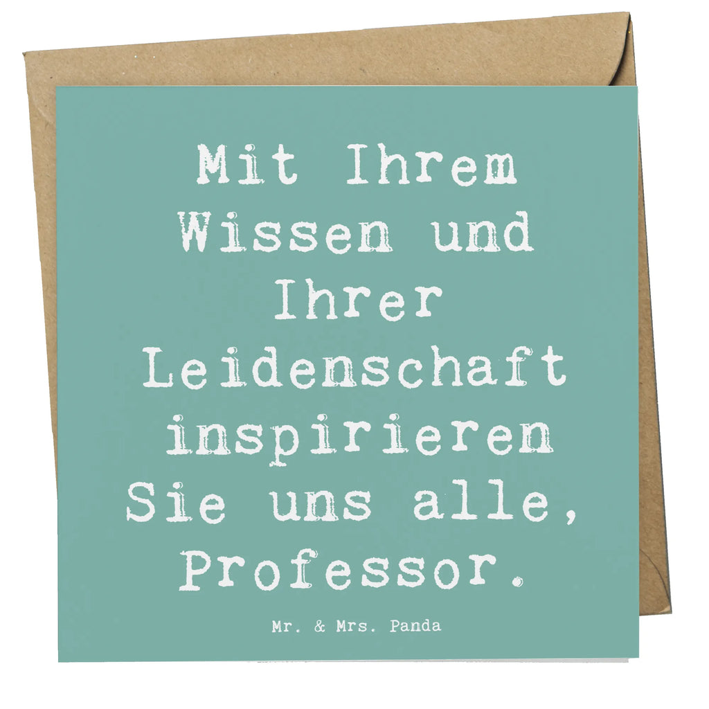 Deluxe Karte Mit Ihrem Wissen und Ihrer Leidenschaft inspirieren Sie uns alle, Professor. Karte, Grußkarte, Klappkarte, Einladungskarte, Glückwunschkarte, Hochzeitskarte, Geburtstagskarte, Hochwertige Grußkarte, Hochwertige Klappkarte