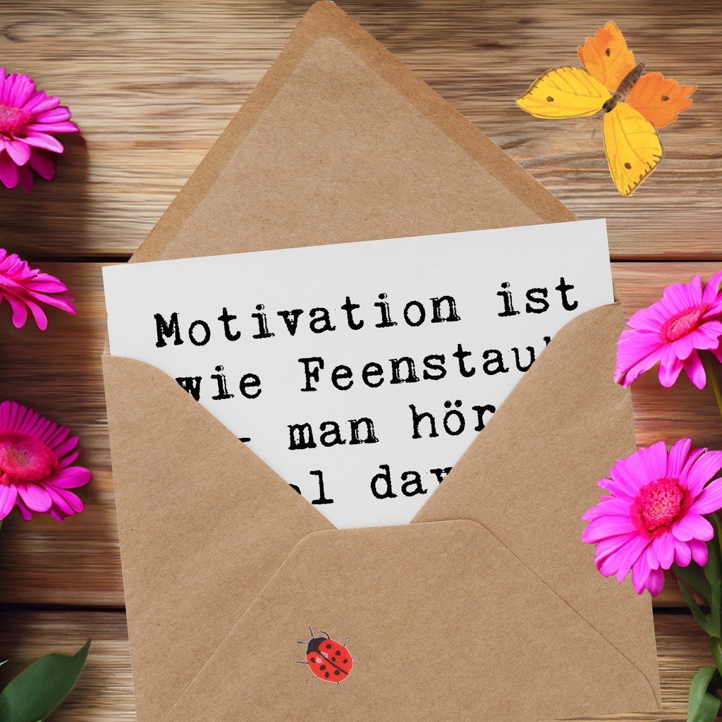 Deluxe Karte Spruch Magische Motivation Karte, Grußkarte, Klappkarte, Einladungskarte, Glückwunschkarte, Hochzeitskarte, Geburtstagskarte, Hochwertige Grußkarte, Hochwertige Klappkarte