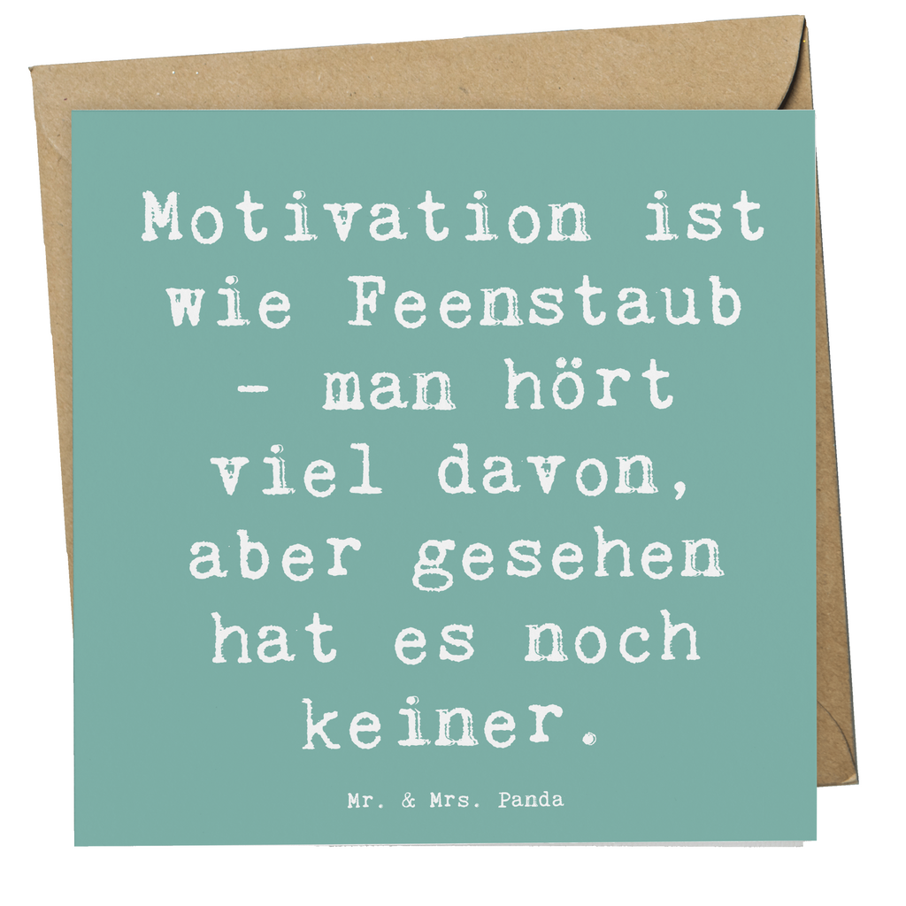 Deluxe Karte Spruch Magische Motivation Karte, Grußkarte, Klappkarte, Einladungskarte, Glückwunschkarte, Hochzeitskarte, Geburtstagskarte, Hochwertige Grußkarte, Hochwertige Klappkarte