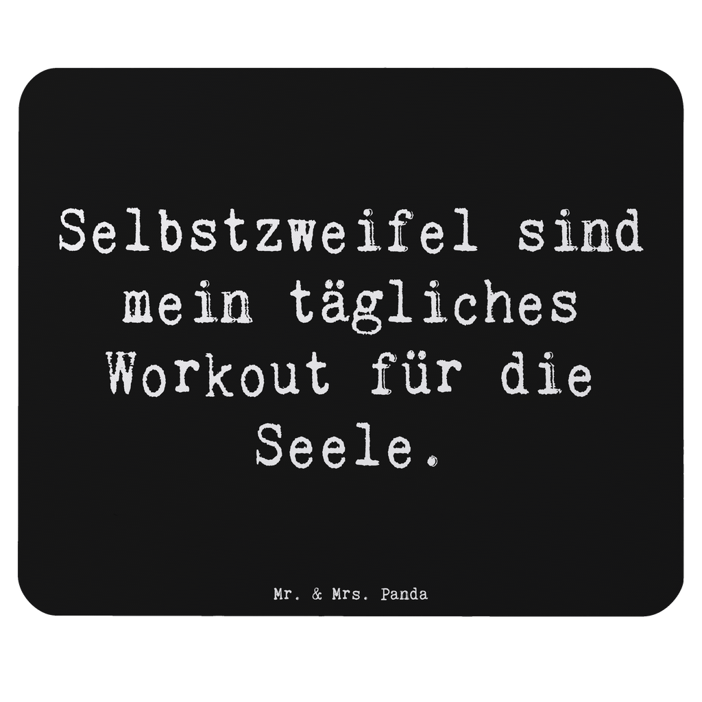 Mauspad Spruch Selbstzweifel Workout Mousepad, Computer zubehör, Büroausstattung, PC Zubehör, Arbeitszimmer, Mauspad, Einzigartiges Mauspad, Designer Mauspad, Mausunterlage, Mauspad Büro