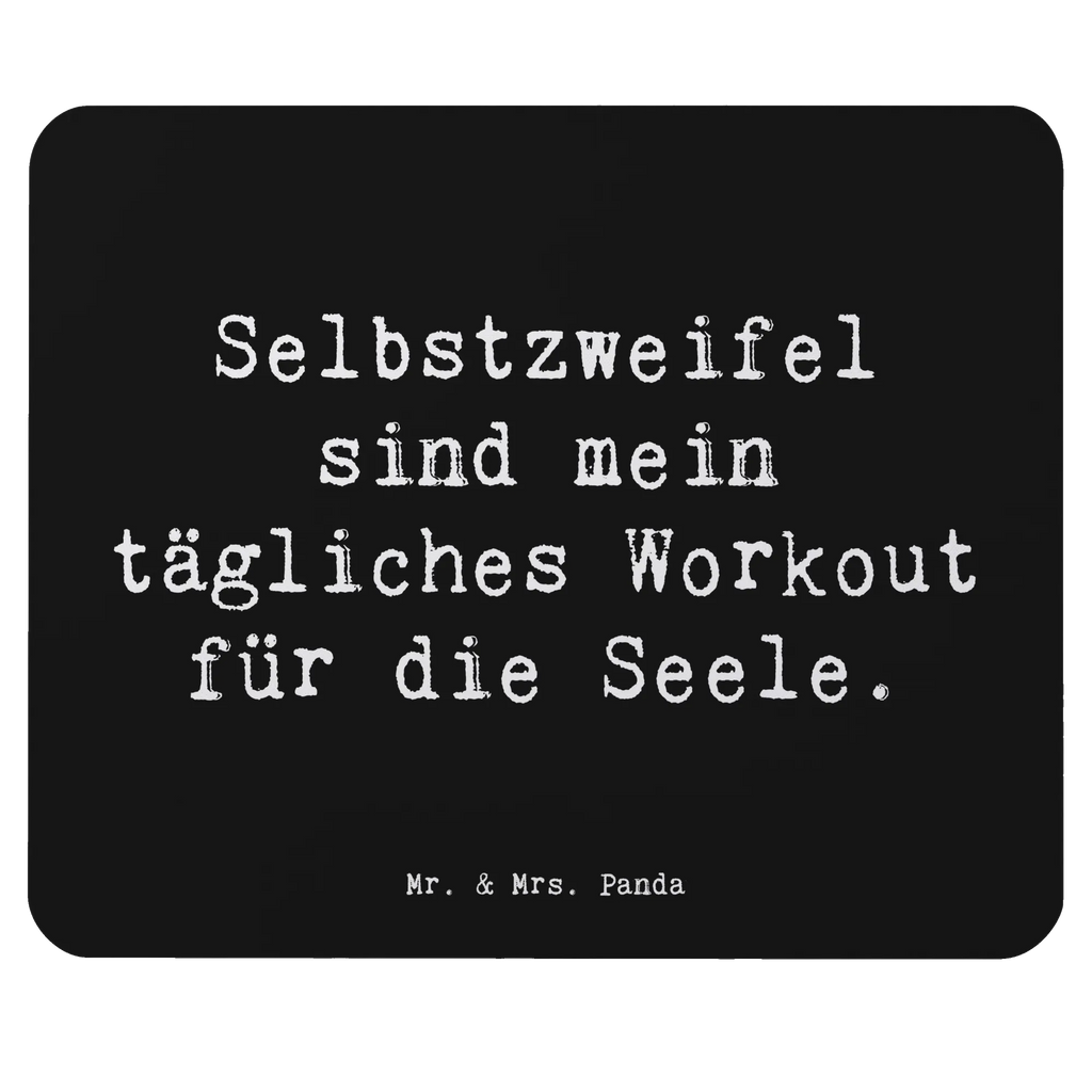 Mauspad Spruch Selbstzweifel Workout Mousepad, Computer zubehör, Büroausstattung, PC Zubehör, Arbeitszimmer, Mauspad, Einzigartiges Mauspad, Designer Mauspad, Mausunterlage, Mauspad Büro