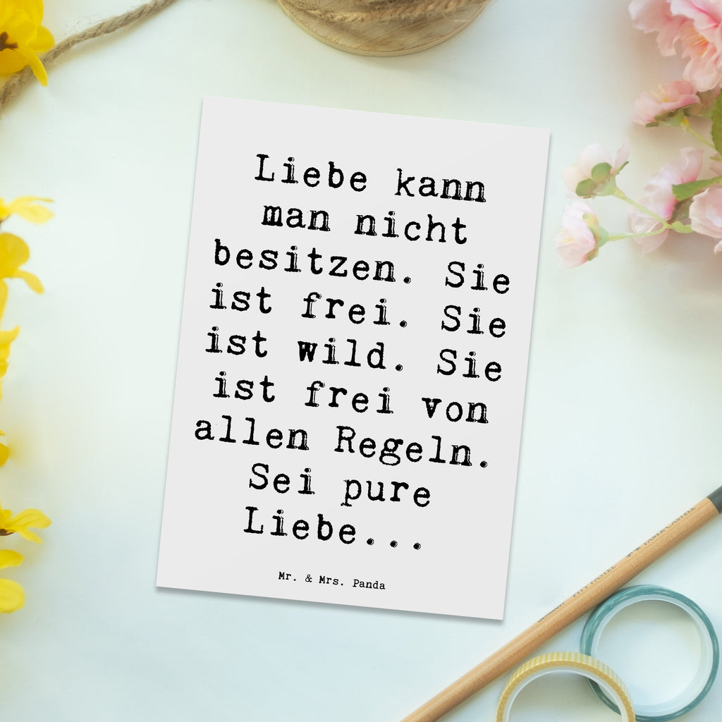 Postkarte Spruch Liebe und Freiheit Postkarte, Karte, Geschenkkarte, Grußkarte, Einladung, Ansichtskarte, Geburtstagskarte, Einladungskarte, Dankeskarte, Ansichtskarten, Einladung Geburtstag, Einladungskarten Geburtstag