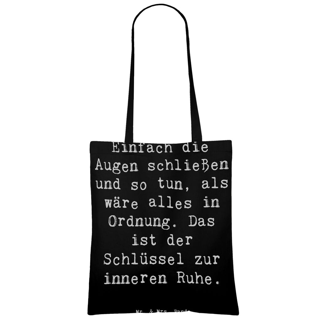 Tragetasche Spruch Innere Ruhe Beuteltasche, Beutel, Einkaufstasche, Jutebeutel, Stoffbeutel, Tasche, Shopper, Umhängetasche, Strandtasche, Schultertasche, Stofftasche, Tragetasche, Badetasche, Jutetasche, Einkaufstüte, Laptoptasche