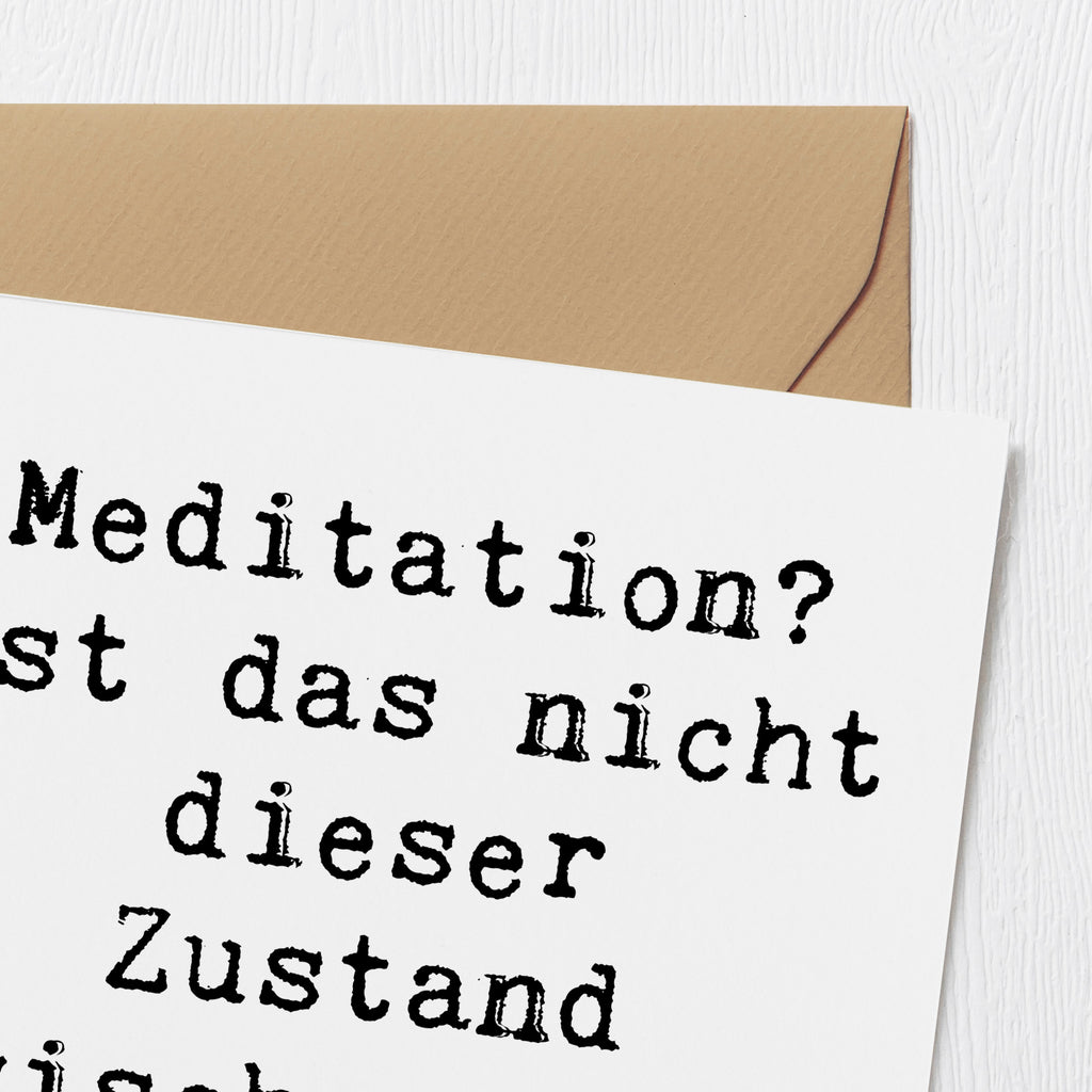 Deluxe Karte Spruch Innere Ruhe Kaffee Karte, Grußkarte, Klappkarte, Einladungskarte, Glückwunschkarte, Hochzeitskarte, Geburtstagskarte, Hochwertige Grußkarte, Hochwertige Klappkarte