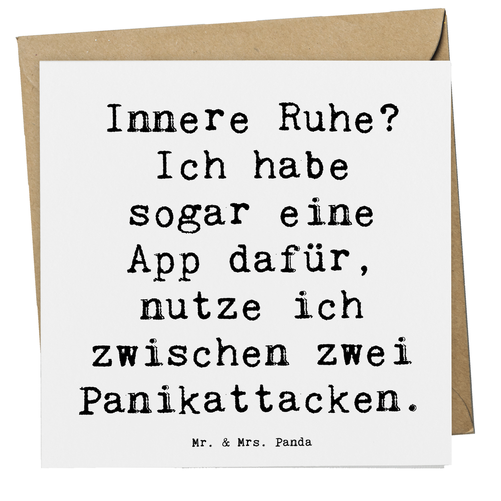 Deluxe Karte Spruch Innere Ruhe Karte, Grußkarte, Klappkarte, Einladungskarte, Glückwunschkarte, Hochzeitskarte, Geburtstagskarte, Hochwertige Grußkarte, Hochwertige Klappkarte