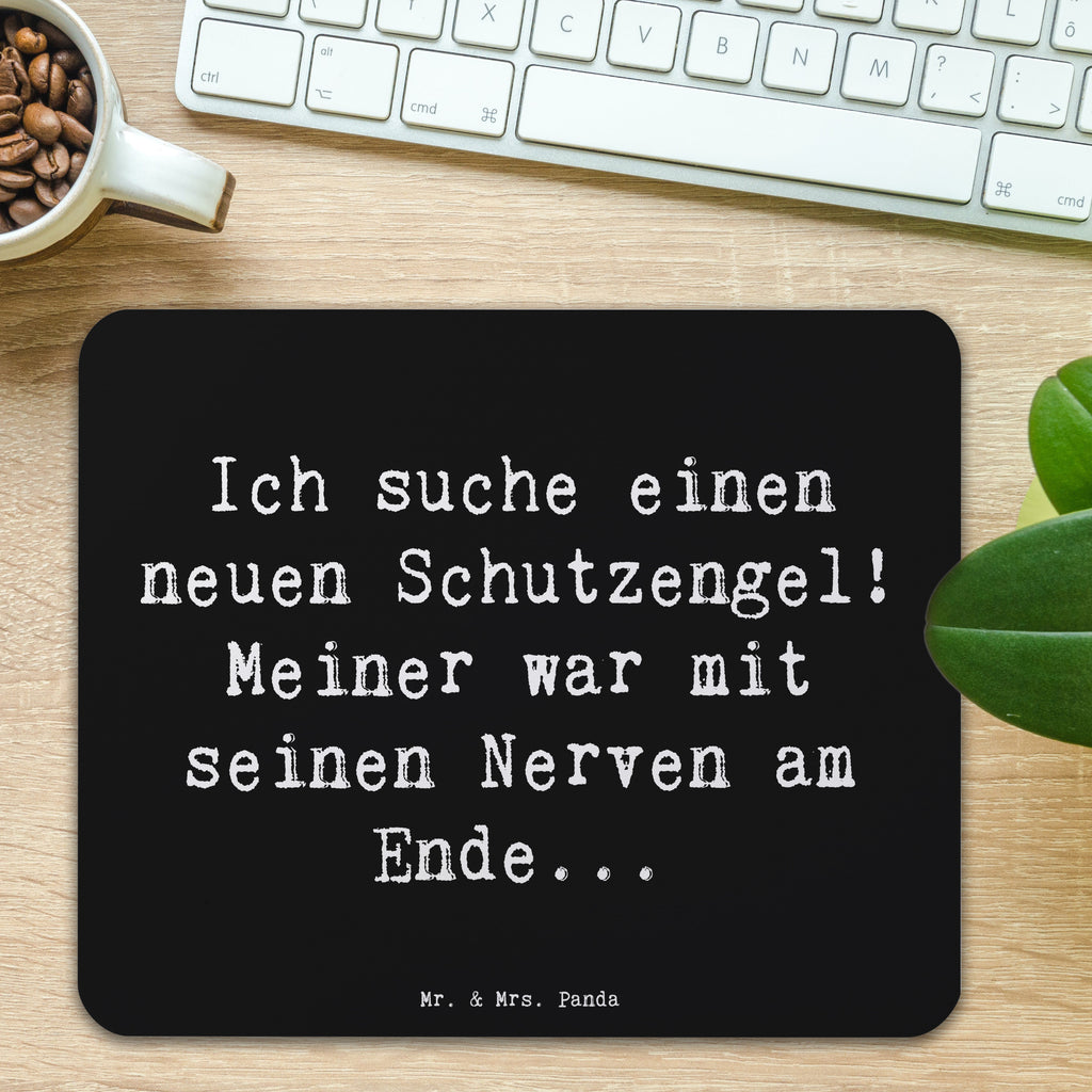 Mauspad Spruch Neuer Schutz Mousepad, Computer zubehör, Büroausstattung, PC Zubehör, Arbeitszimmer, Mauspad, Einzigartiges Mauspad, Designer Mauspad, Mausunterlage, Mauspad Büro