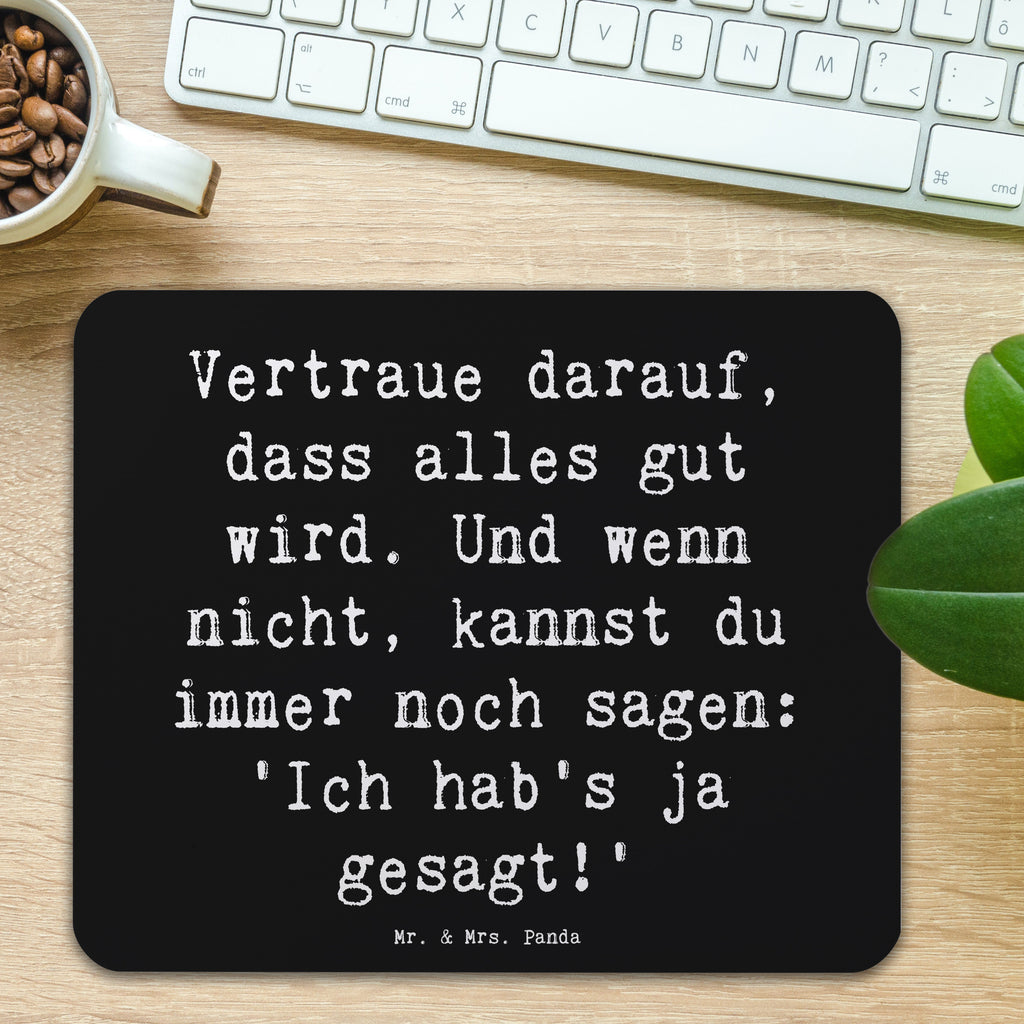 Mauspad Spruch Schutz & Vertrauen Mousepad, Computer zubehör, Büroausstattung, PC Zubehör, Arbeitszimmer, Mauspad, Einzigartiges Mauspad, Designer Mauspad, Mausunterlage, Mauspad Büro