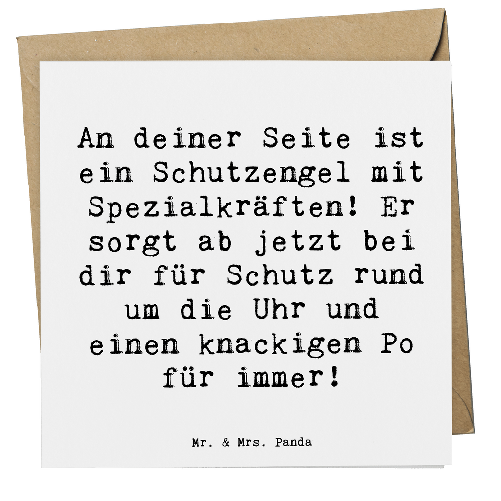 Deluxe Karte Spruch Schutz Schutzengel Karte, Grußkarte, Klappkarte, Einladungskarte, Glückwunschkarte, Hochzeitskarte, Geburtstagskarte, Hochwertige Grußkarte, Hochwertige Klappkarte