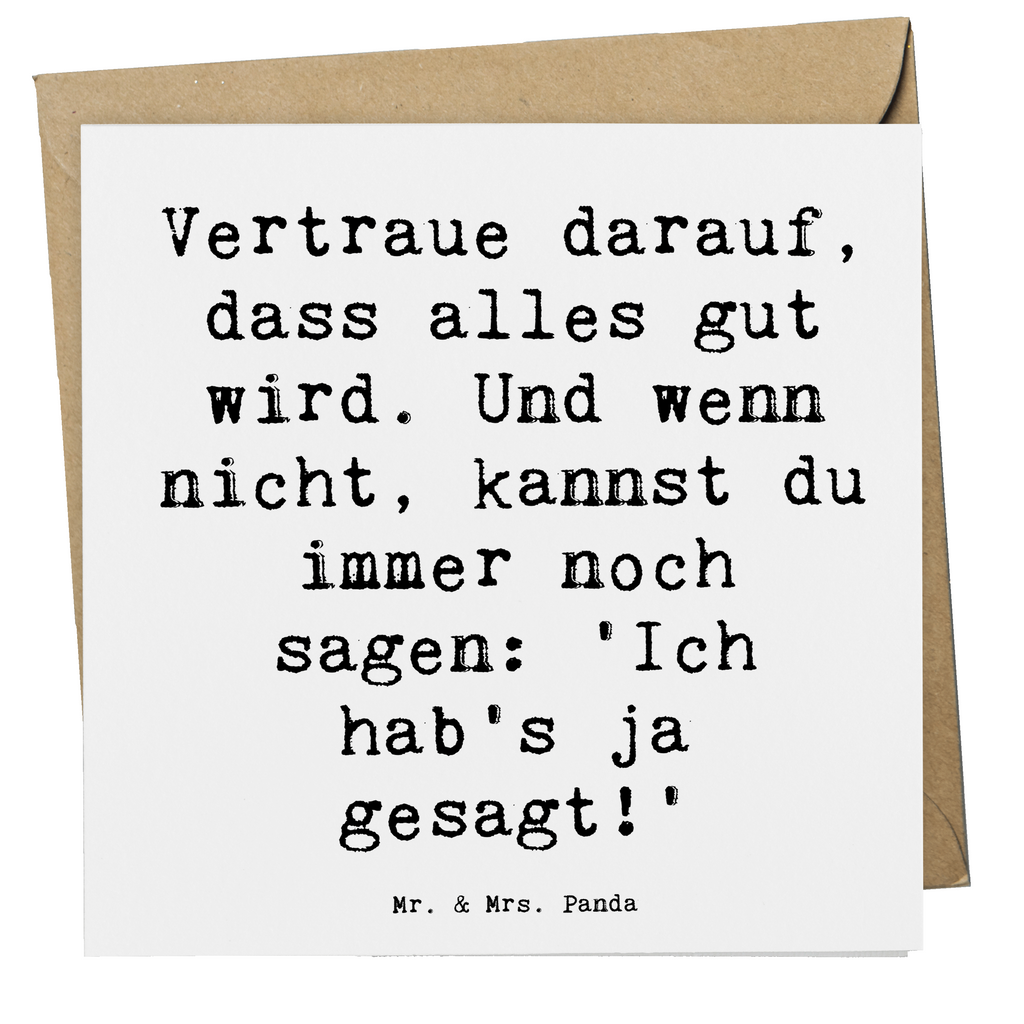 Deluxe Karte Spruch Schutz & Vertrauen Karte, Grußkarte, Klappkarte, Einladungskarte, Glückwunschkarte, Hochzeitskarte, Geburtstagskarte, Hochwertige Grußkarte, Hochwertige Klappkarte