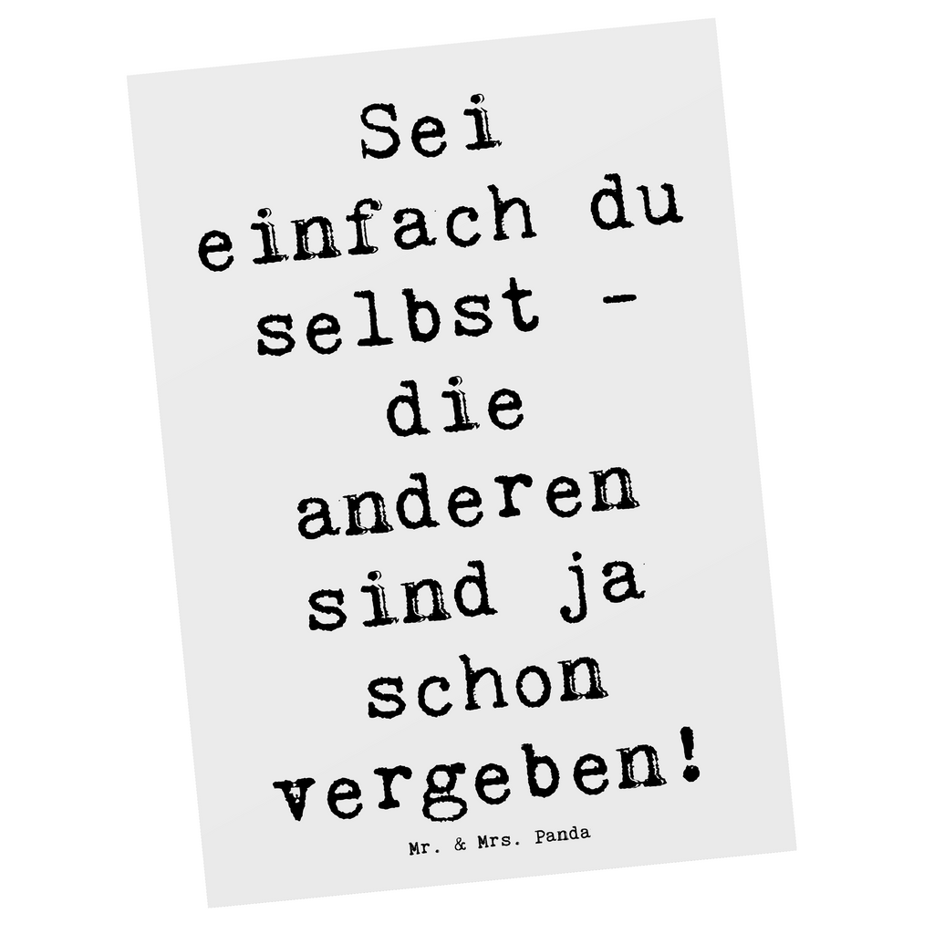 Postkarte Spruch Selbstakzeptanz Einzigartig Postkarte, Karte, Geschenkkarte, Grußkarte, Einladung, Ansichtskarte, Geburtstagskarte, Einladungskarte, Dankeskarte, Ansichtskarten, Einladung Geburtstag, Einladungskarten Geburtstag