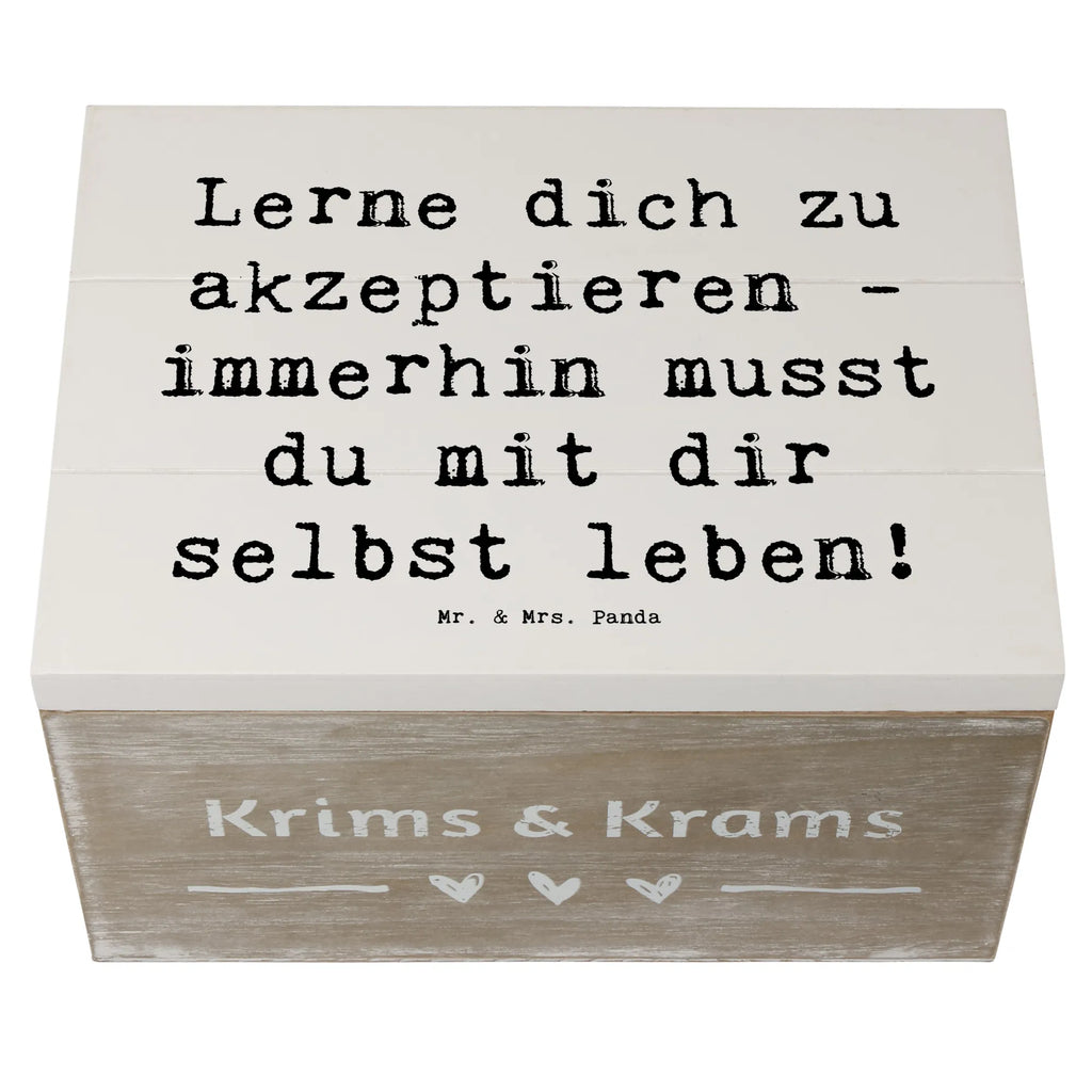 Holzkiste Spruch Selbstakzeptanz Lernen Holzkiste, Kiste, Schatzkiste, Truhe, Schatulle, XXL, Erinnerungsbox, Erinnerungskiste, Dekokiste, Aufbewahrungsbox, Geschenkbox, Geschenkdose