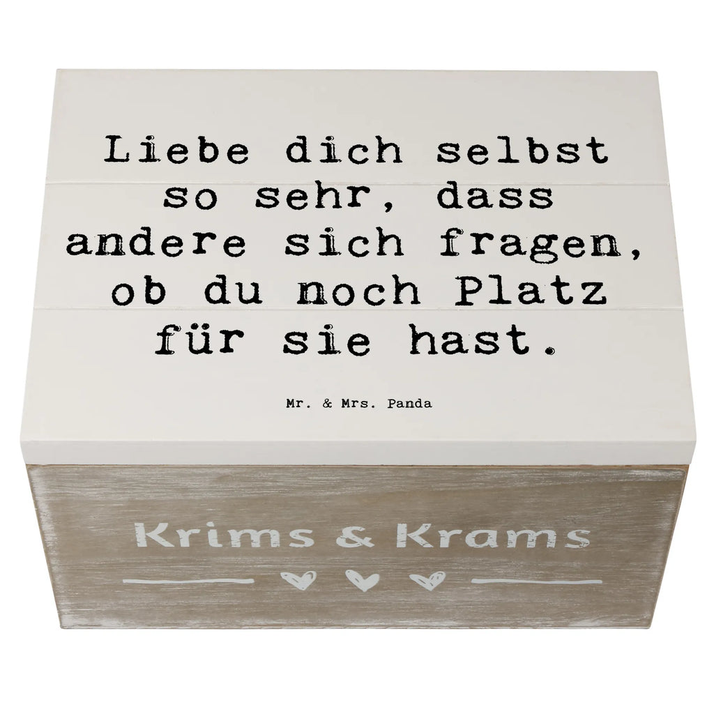 Holzkiste Spruch Selbstakzeptanz Liebe Holzkiste, Kiste, Schatzkiste, Truhe, Schatulle, XXL, Erinnerungsbox, Erinnerungskiste, Dekokiste, Aufbewahrungsbox, Geschenkbox, Geschenkdose